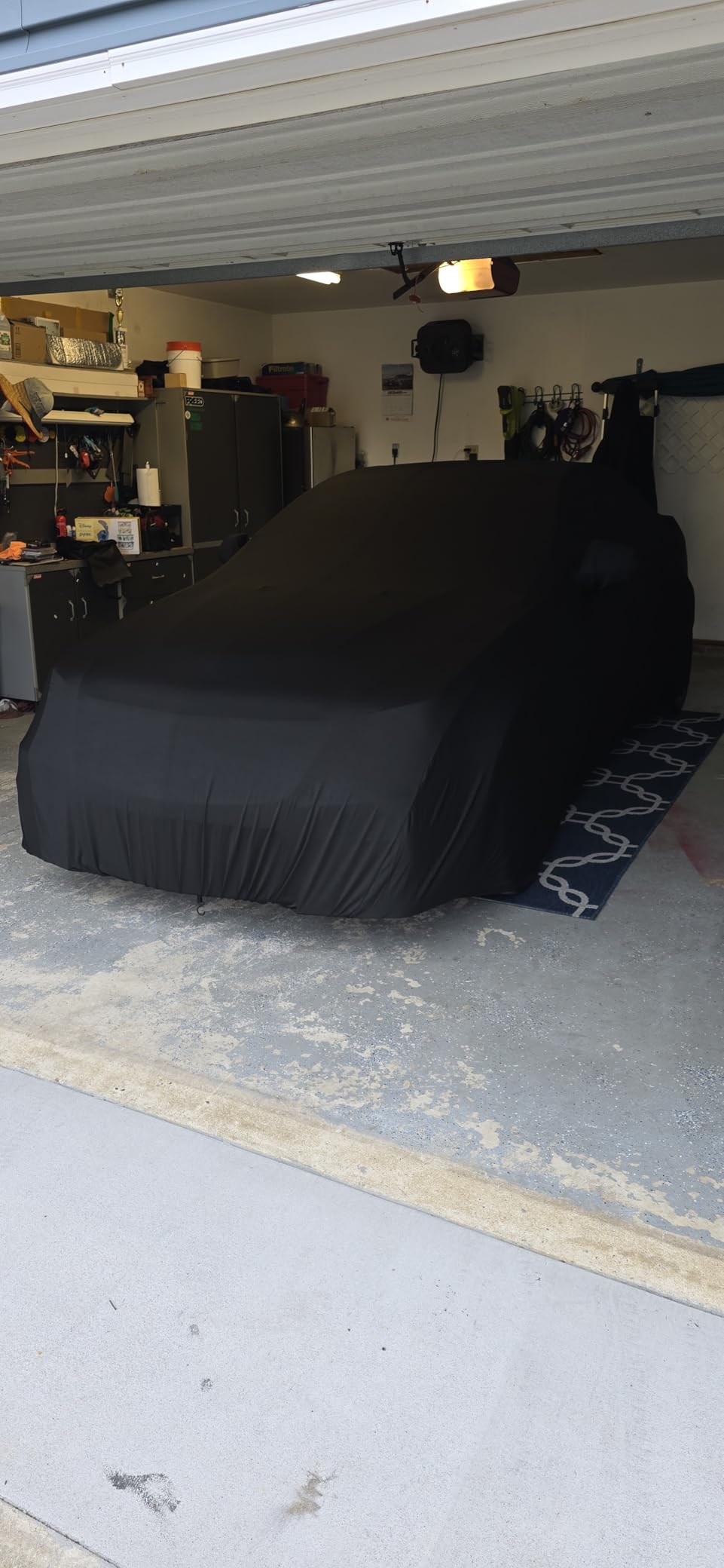 WinPower Indoor Car Cover SUV Stretch Dustproof Protection Full Car Cover for Underground Garage, Car Show, Black customer photo 1