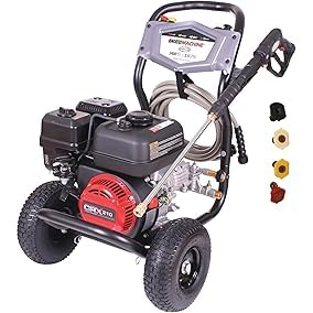 Simpson 3400 PSI Gas Pressure Washer, 2.5 GPM Residential Power Washer, Cold Water, 25' Hose, Clean Machine, 49-State Compliant (CM61083) customer photo 1