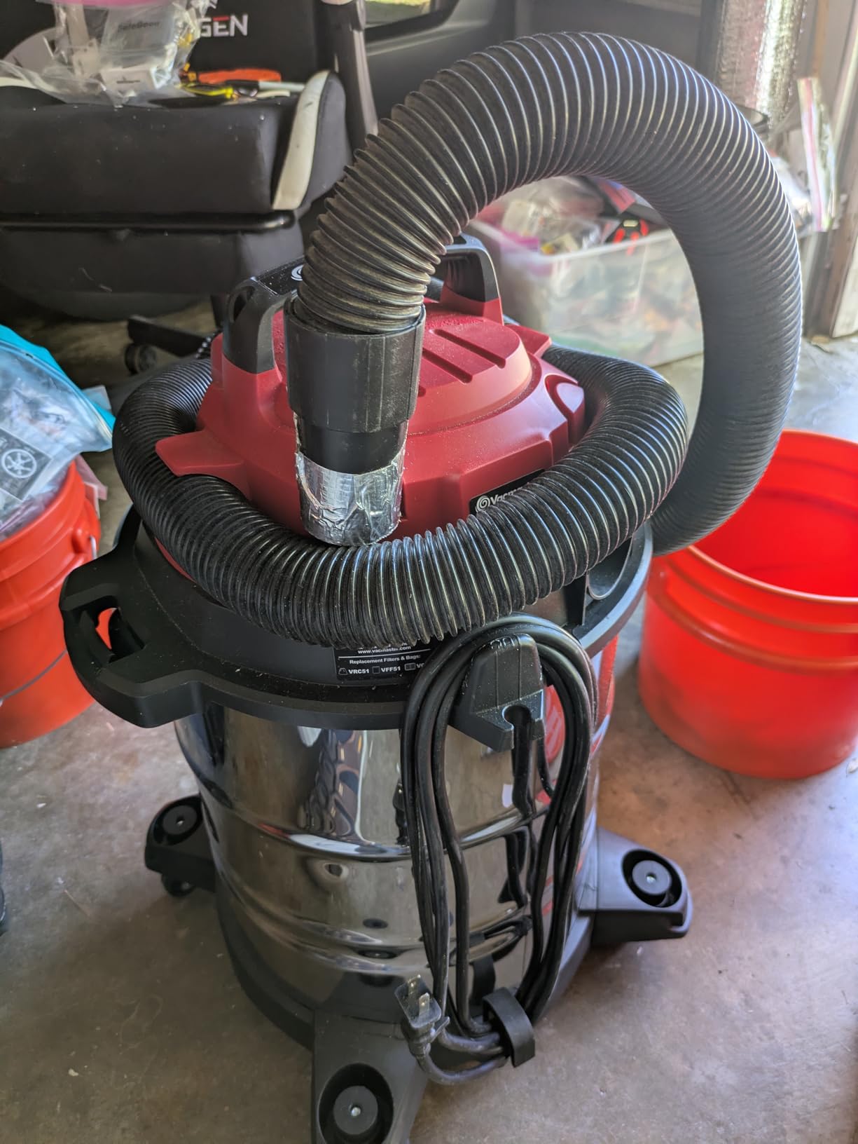 Vacmaster 5-Gallon* 4 Peak HP Stainless Steel Wet/Dry Vacuum - VOC508S 1101 customer photo 1