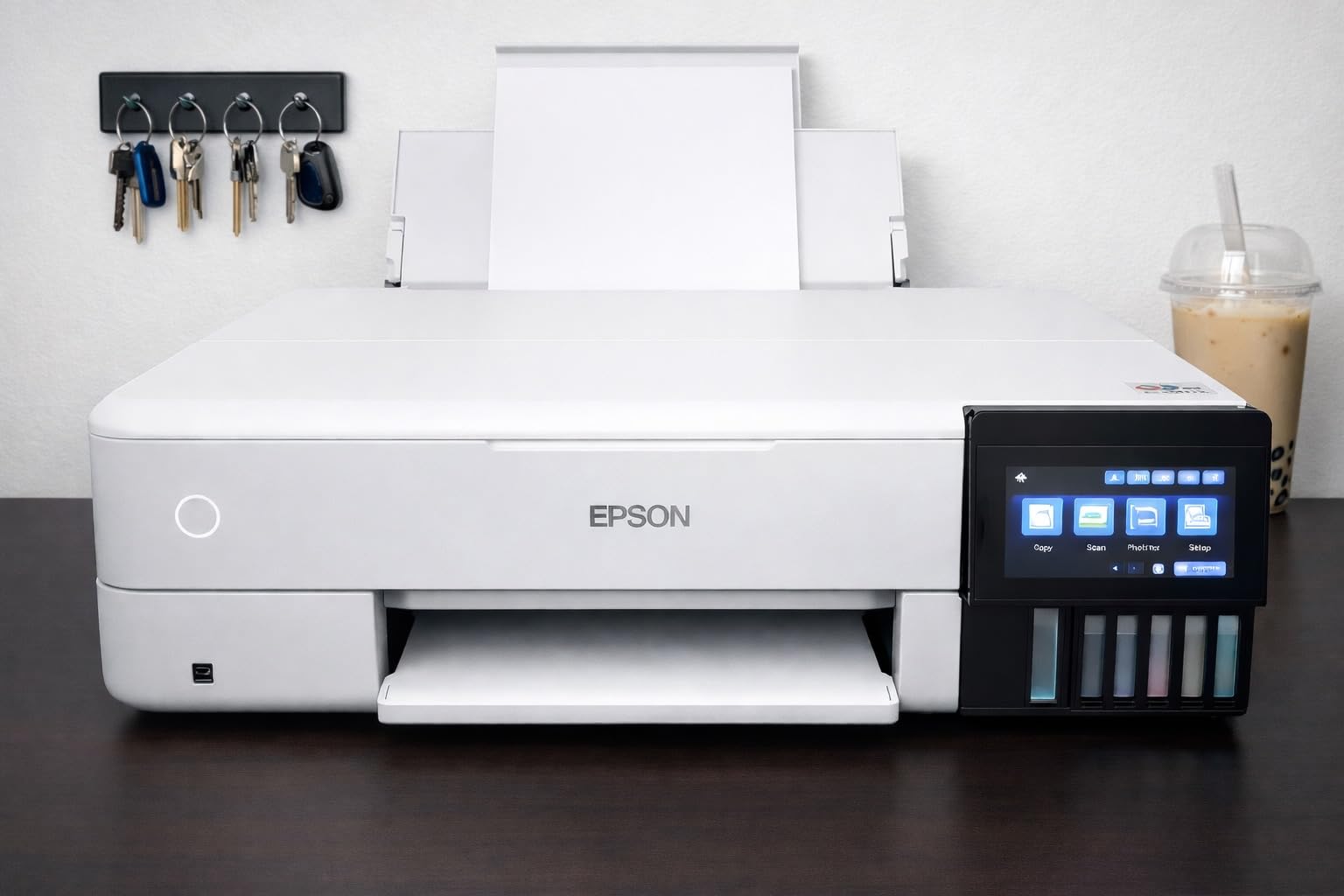 Epson EcoTank Photo ET-8550 Wireless Wide-Format All-in-One Tank Printer - Cartridge-free 6-color, 13 x 19 in, ideal for creators and home studios customer photo 1