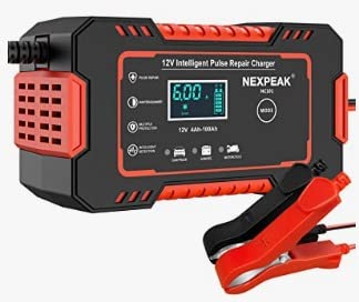 Car Battery Charger, 12V 6A Smart Battery Trickle Charger Automotive Battery Maintainer Desulfator with Temperature Compensation for Car Truck Motorcycle Lawn Mower Boat Marine Lead Acid Batteries customer photo 2
