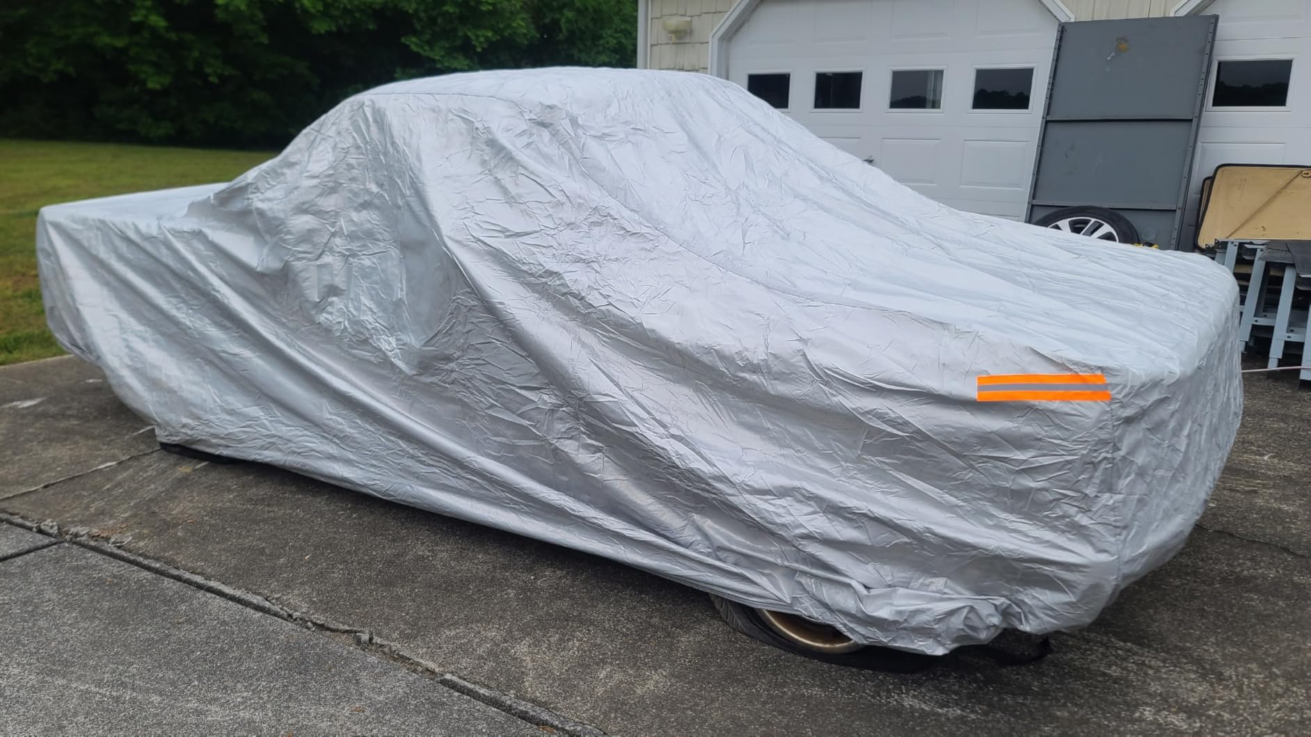 EzyShade 10-Layer SUV Car Cover Waterproof All Weather. See Vehicle Size-Chart for Accurate Fit. Outdoor Full Exterior Covers for Automobiles Heavy Duty Tarp Jeep Rav4 CRV. Size S3 (See SizeChart) customer photo 1