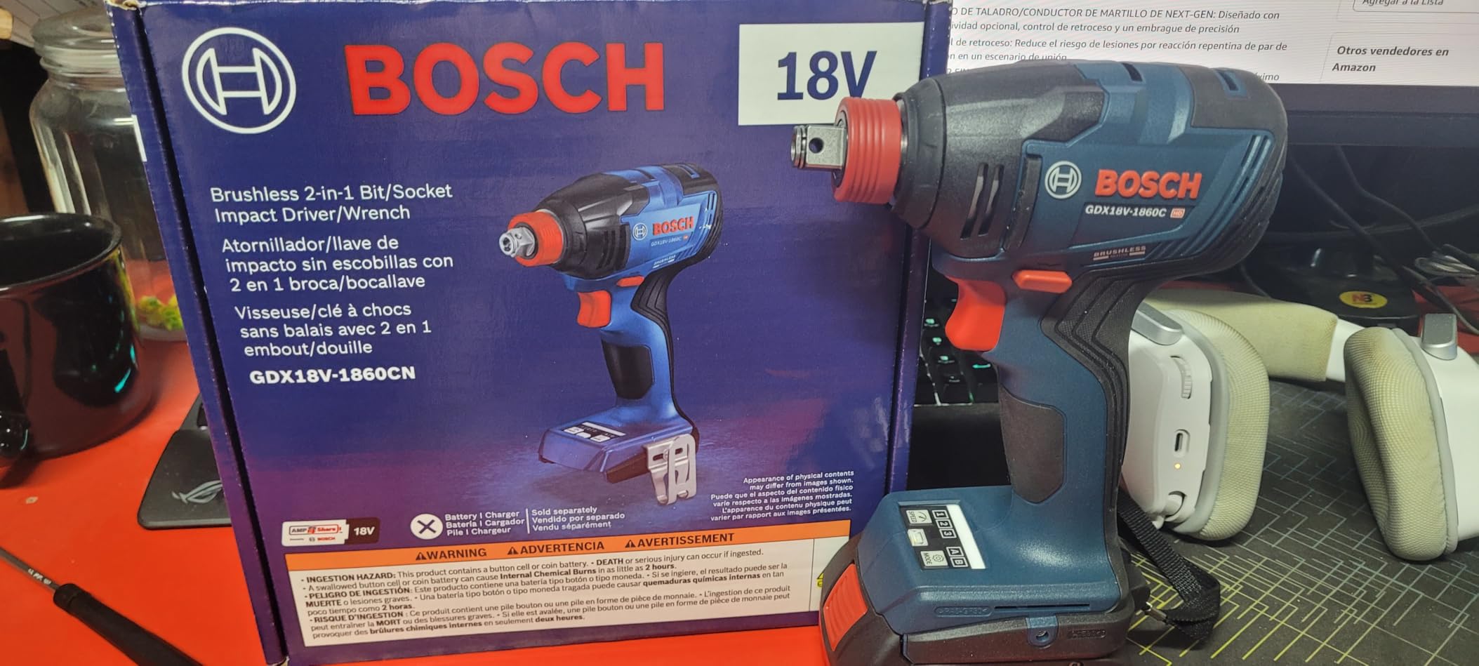 GDX18V-1860CN 18V Connected-Ready Two-In-One 1/4 In. and 1/2 In. Bit/Socket Impact Driver/Wrench (Bare Tool) customer photo 1