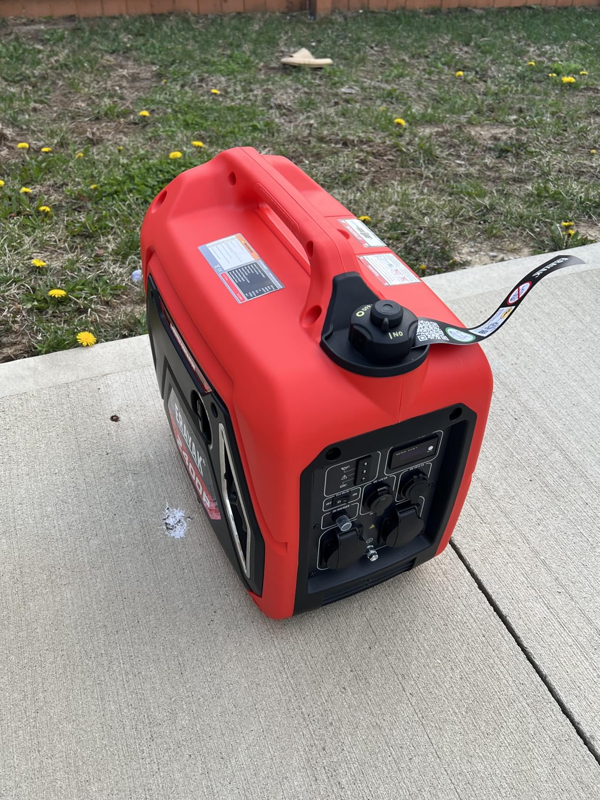 ERAYAK 2400W Portable Inverter Generator for Home Use, Super Quiet Small Generator for Camping Outdoor Emergency Power Backup, Gas Powered Engine, EPA, ECO Mode customer photo 2
