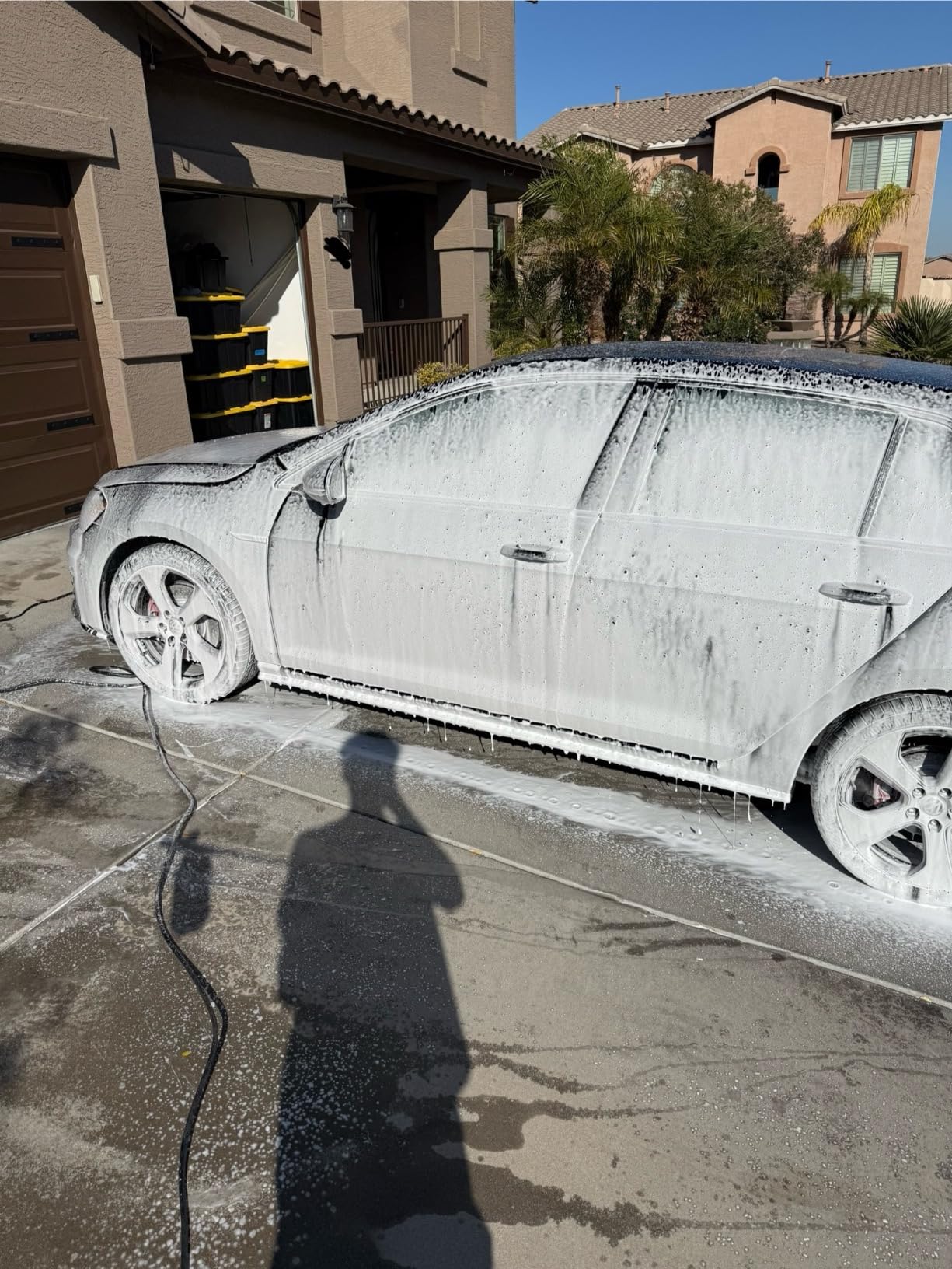 Blackline Foam Cannon for Pressure Washers (Wide Mouth), Durable Car Wash Foam Gun, Easy to Use & Adjust, Creates Thick Foam, 1L Bottle & Snow Foam Lance w/ 1/4