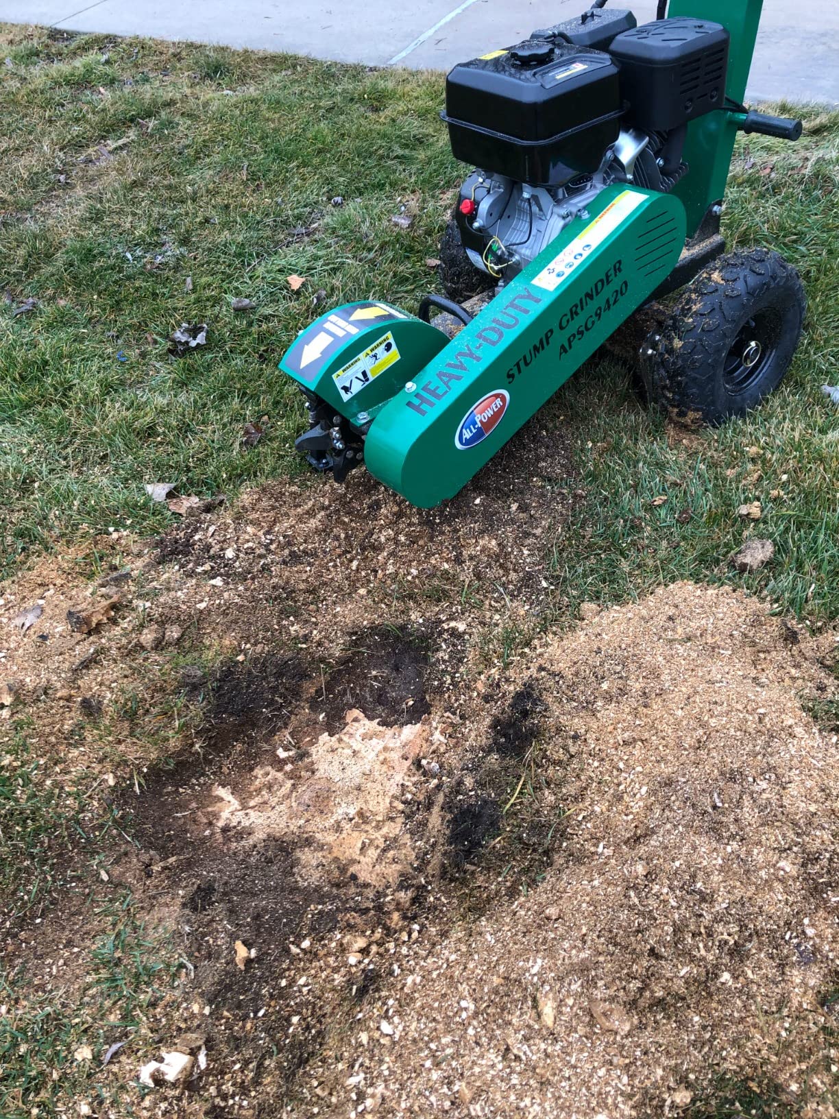 All Power America Commercial Stump Grinder 12-Inch customer photo 1