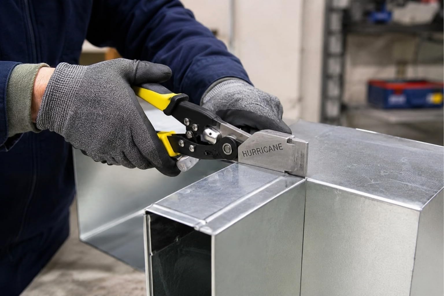 HURRICANE 3inch Sheet Metal Hand Seamer, Heavy Duty Bender for Metal Flattening, Precision Duckbill Pliers and Sheet Metal Tongs, Ideal for HVAC Projects, Ergonomic Straight Flat Smooth Jaw customer photo 2