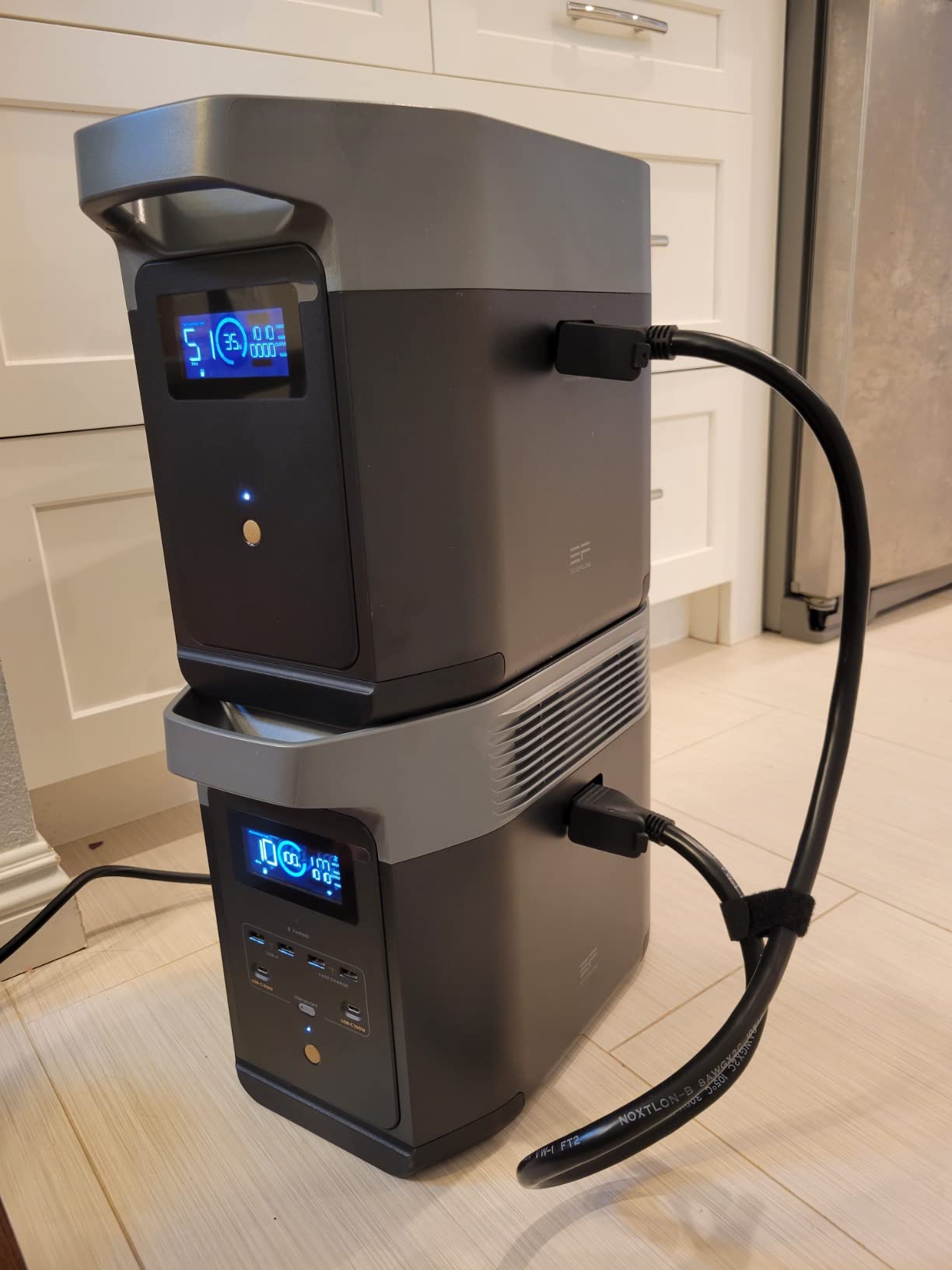 EcoFlow DELTA 2 Portable Power Station, 1024Wh LiFePO4 Battery, 1800W AC/100W USB-C Output, Solar Generator for Home Backup Power, Camping & RVs customer photo 1