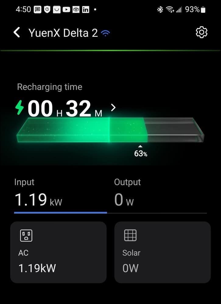 EcoFlow DELTA 2 Portable Power Station, 1024Wh LiFePO4 Battery, 1800W AC/100W USB-C Output, Solar Generator for Home Backup Power, Camping & RVs customer photo 2