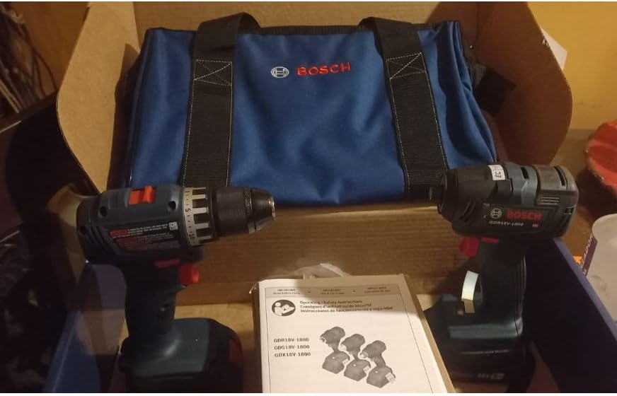 Bosch GXL18V-27B22 18V Brushless Compact Drill Driver and Impact Driver 2-Tool Combo Kit with Batteries, Charger, and Bag customer photo 1