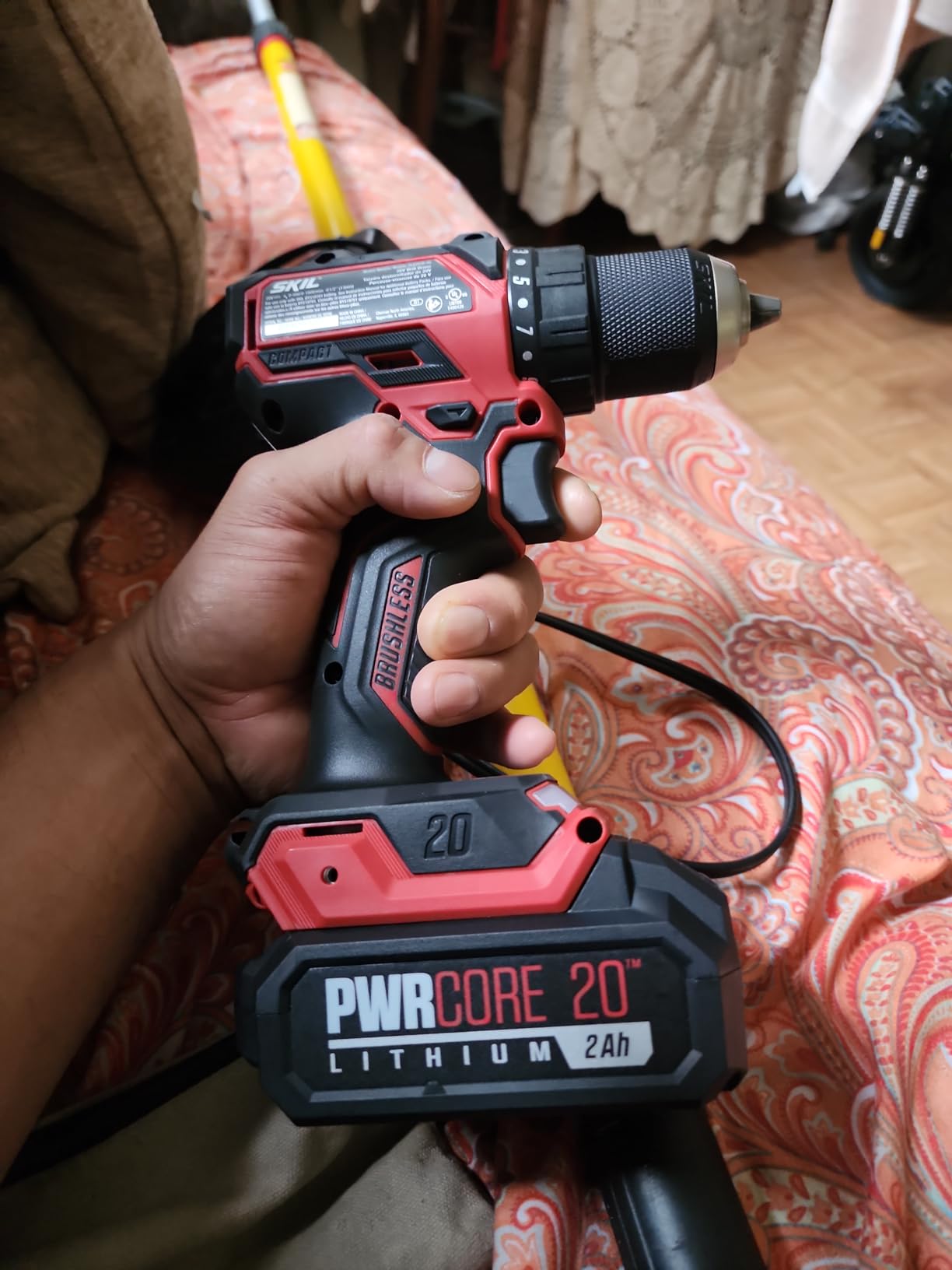 PWR CORE 20 Brushless 20V Compact Drill Driver and Impact Driver Kit, Includes 2.0Ah Battery and PWR Jump Charger - CB8437B-10 customer photo 1