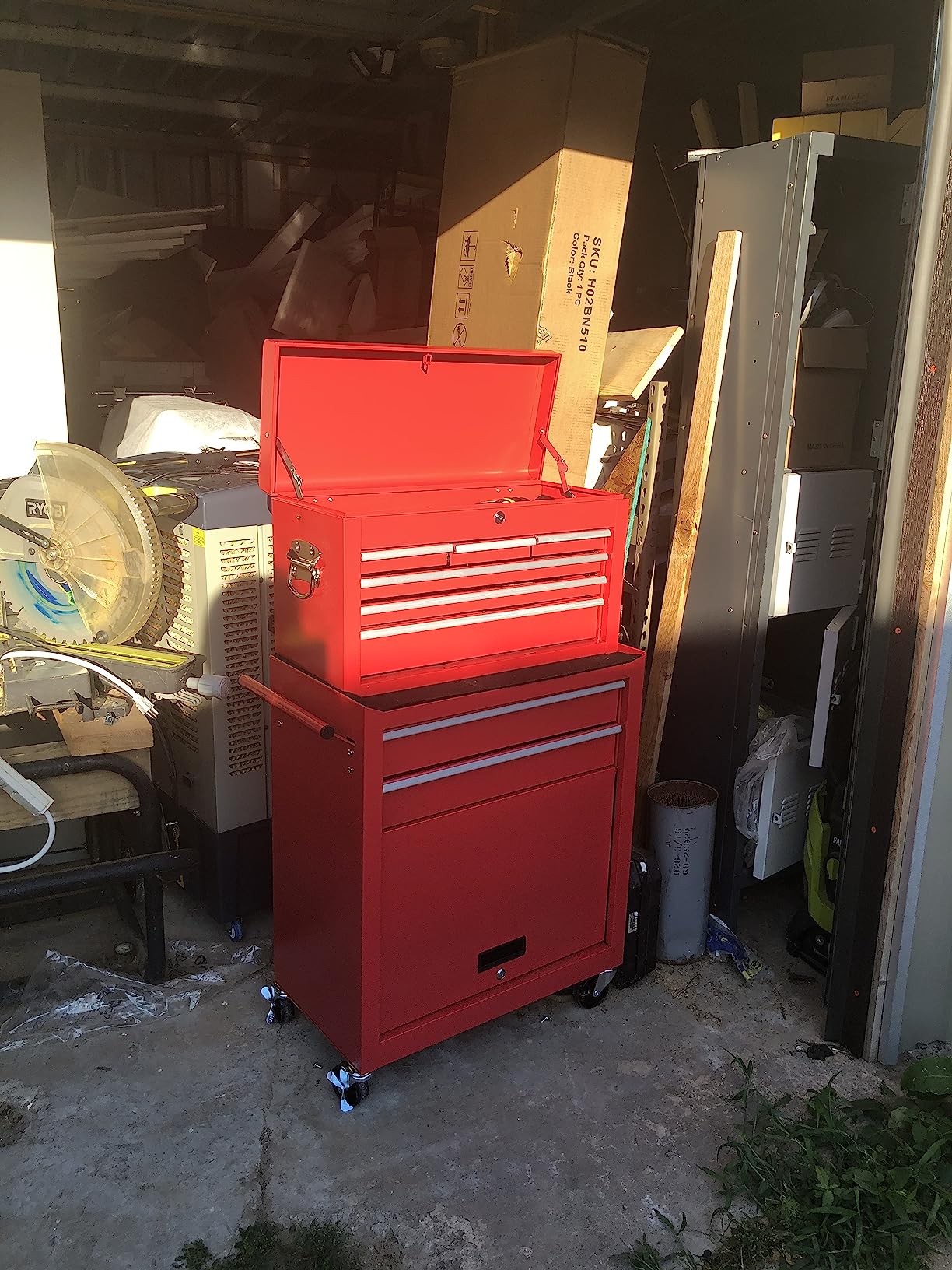 INTERGREAT Rolling Tool Chest with Wheels and 8 Drawers, Detachable Large Tool Cabinet with Lock for Garage customer photo 2