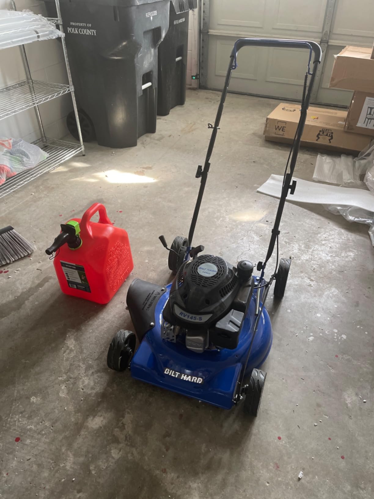 BILT HARD 21 Inch Lawn Mower Gas Powered, 4-Cycle 201cc Engine, 3-in-1 Push Lawnmower with Bagging, Mulching & Side Discharge, Adjustable 8-Positions Cutting Height, Easy Start customer photo 1