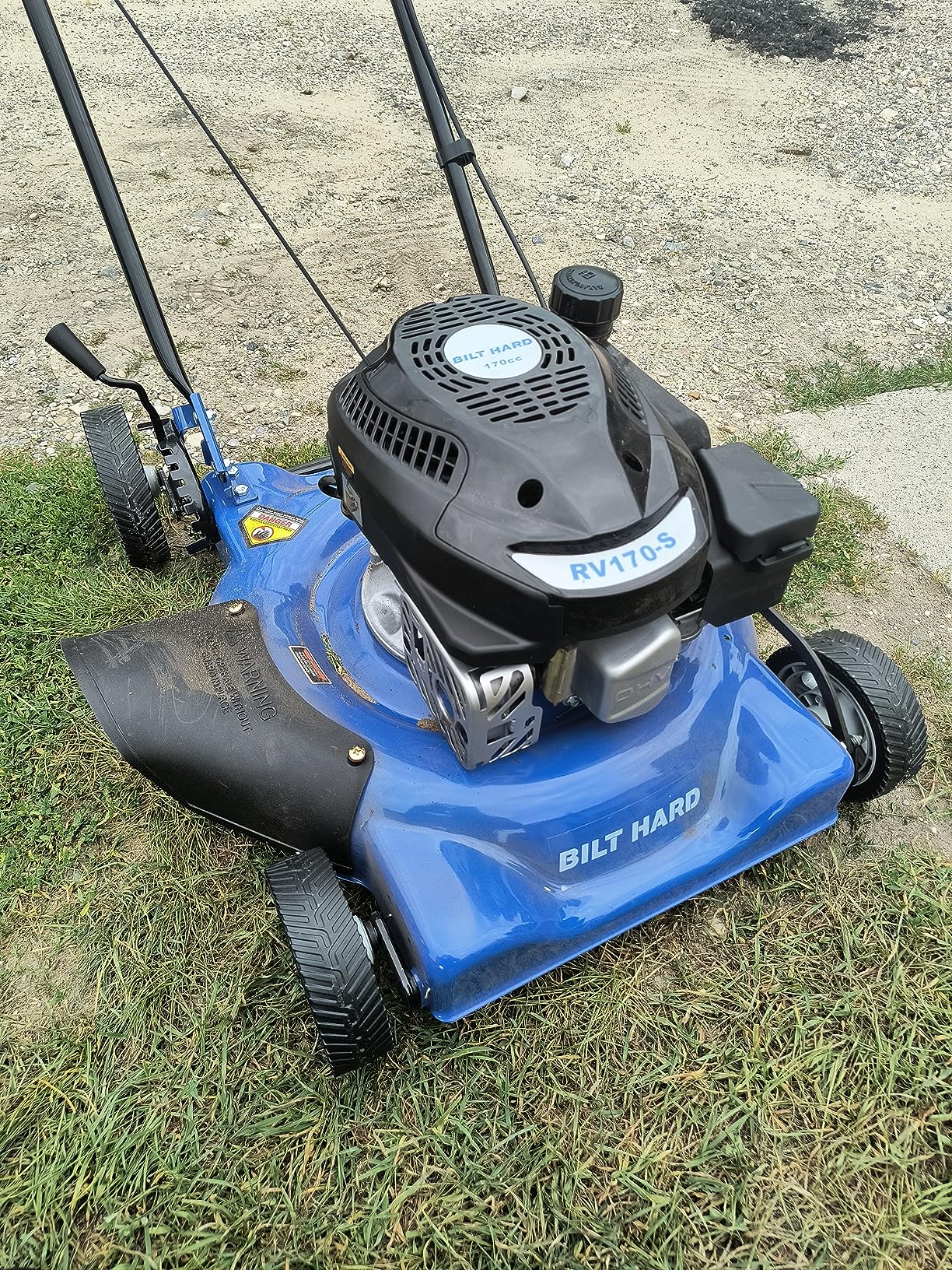 BILT HARD 21 Inch Lawn Mower Gas Powered, 4-Cycle 201cc Engine, 3-in-1 Push Lawnmower with Bagging, Mulching & Side Discharge, Adjustable 8-Positions Cutting Height, Easy Start customer photo 2