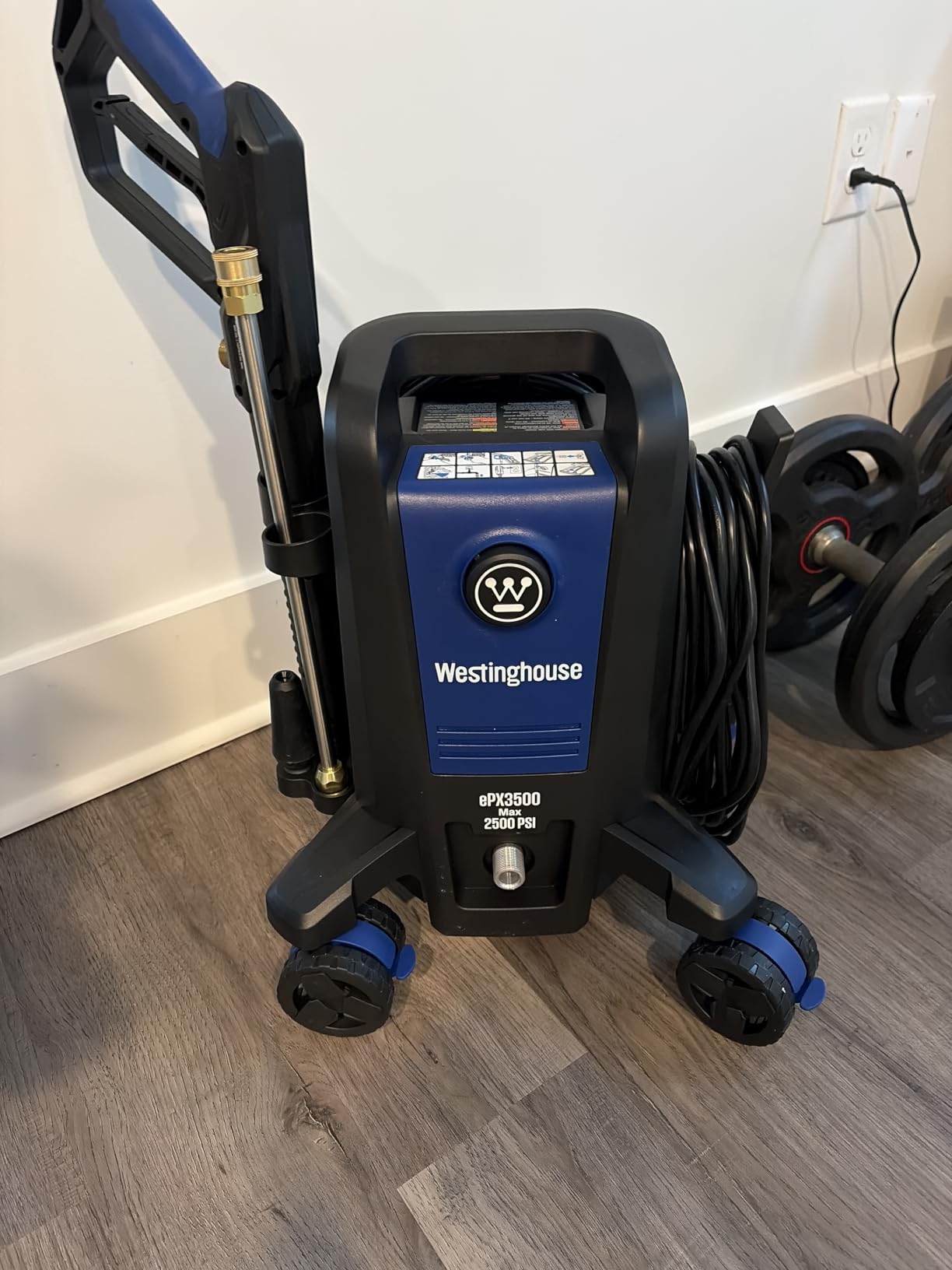 Westinghouse ePX3500 Electric Pressure Washer, 2500 Max PSI 1.76 Max GPM with Anti-Tipping Technology, Onboard Soap Tank, Pro-Style Steel Wand, 5-Nozzle Set, for Cars/Fences/Driveways/Home/Patios customer photo 1