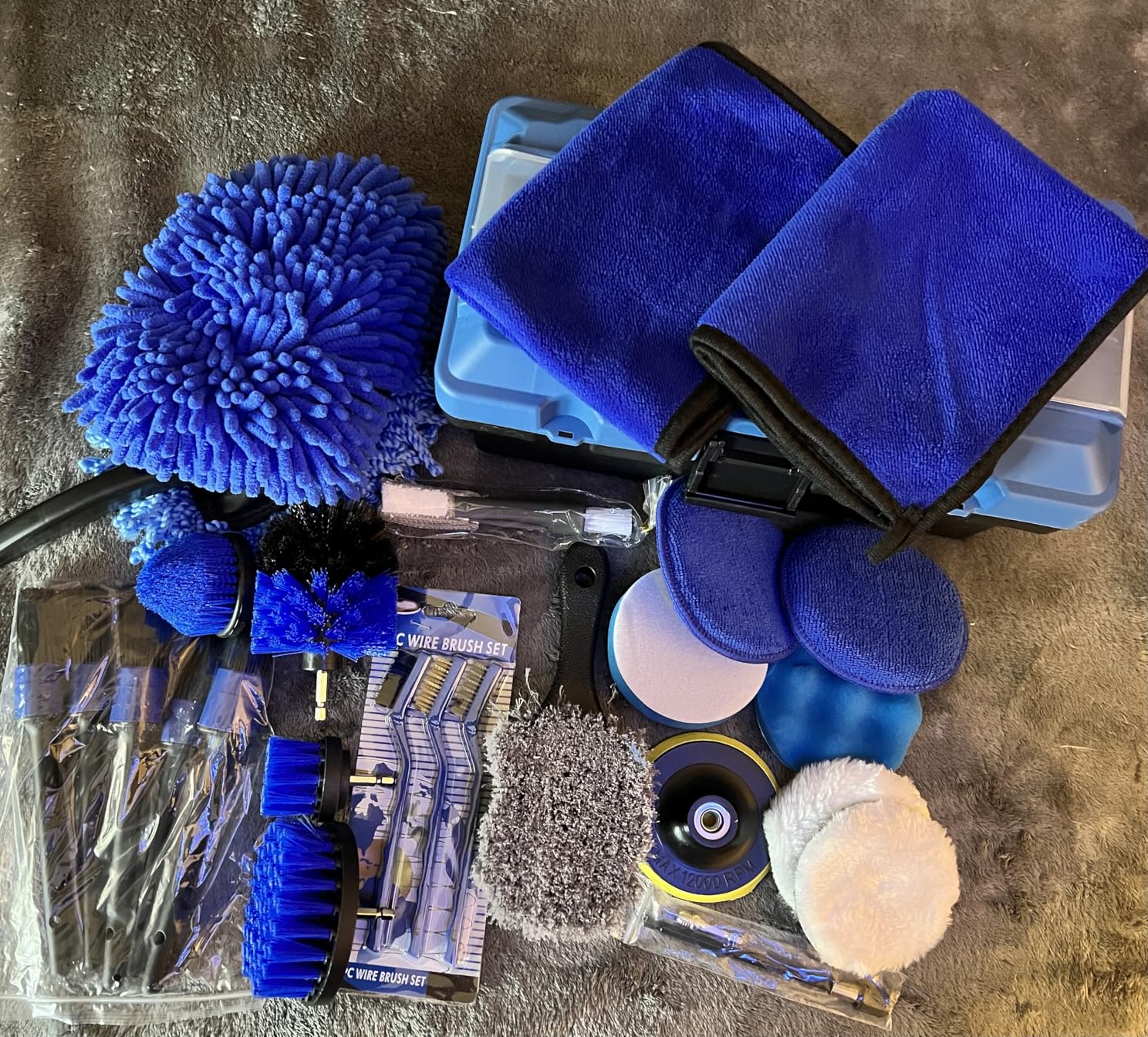 TTRCB 27Pcs Car Detailing Kit, Car Cleaning Kit, Car Detailing Brush Set, Drill Brush Set, Car Detailing Brushes, Car Wash Kit, Car Accessories, Car Cleaning Supplies for Interior, Exterior, Wheels customer photo 1