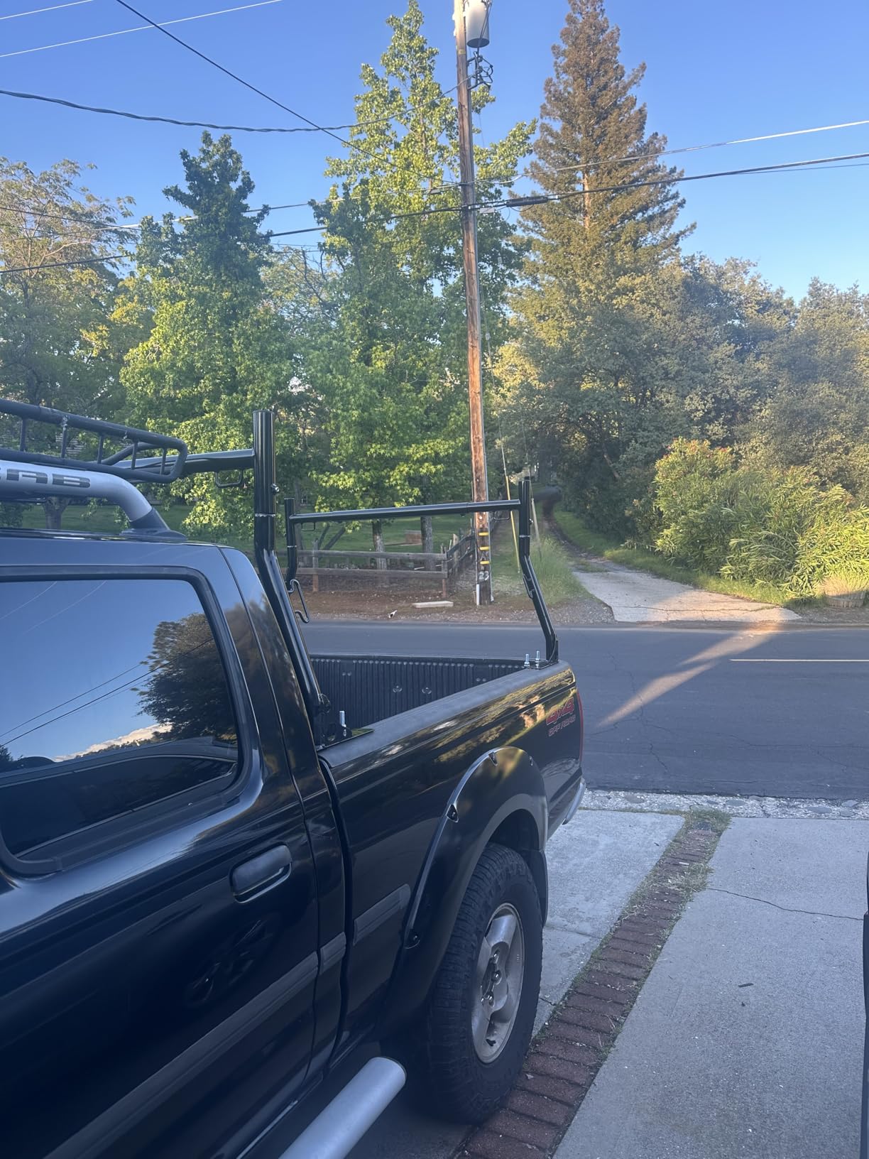 JY PERFORMANCE Truck Ladder Racks 800Ibs Capacity Extendable Pick-up Truck Bed Ladder Rack, Universal Heavy Duty (NO Drilling) customer photo 1