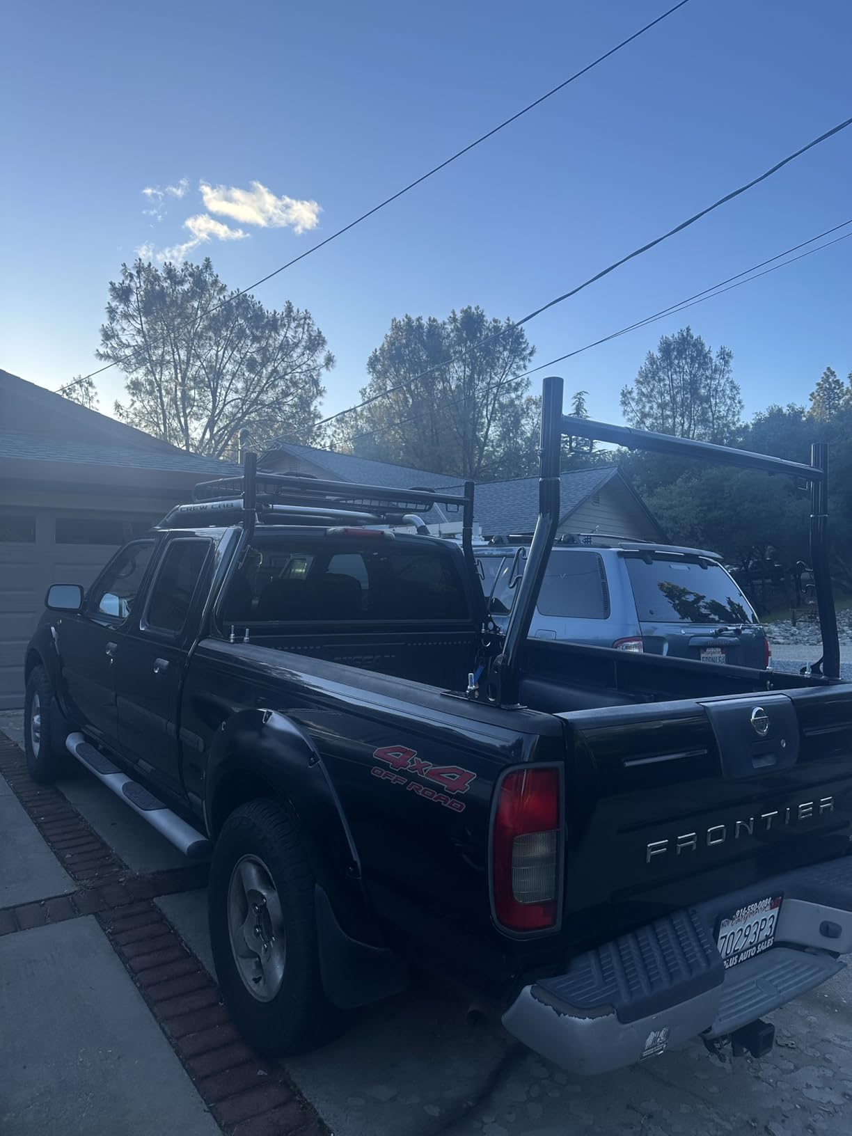 JY PERFORMANCE Truck Ladder Racks 800Ibs Capacity Extendable Pick-up Truck Bed Ladder Rack, Universal Heavy Duty (NO Drilling) customer photo 2