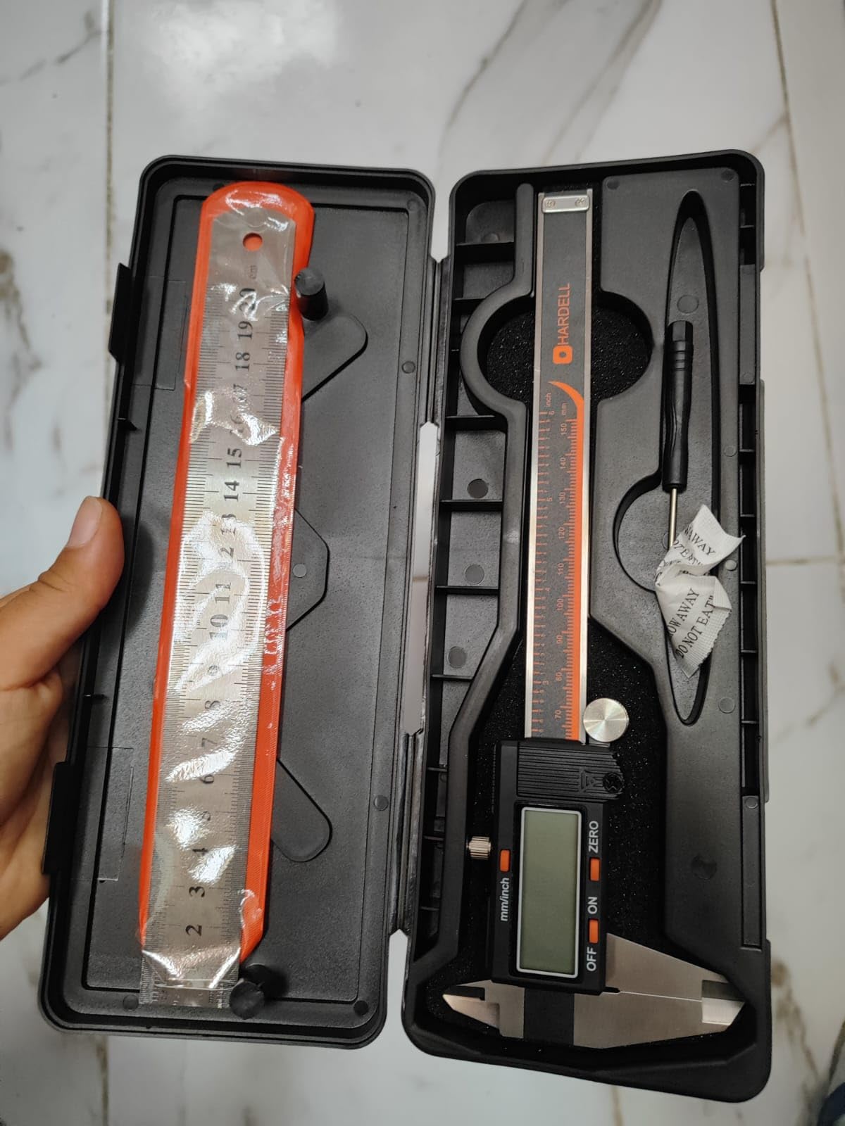 HARDELL Digital Caliper 12 Inch, Stainless Steel Caliper Measuring Tool with Large LCD Screen, Auto-Off Feature, Inch/Millimeter customer photo 2