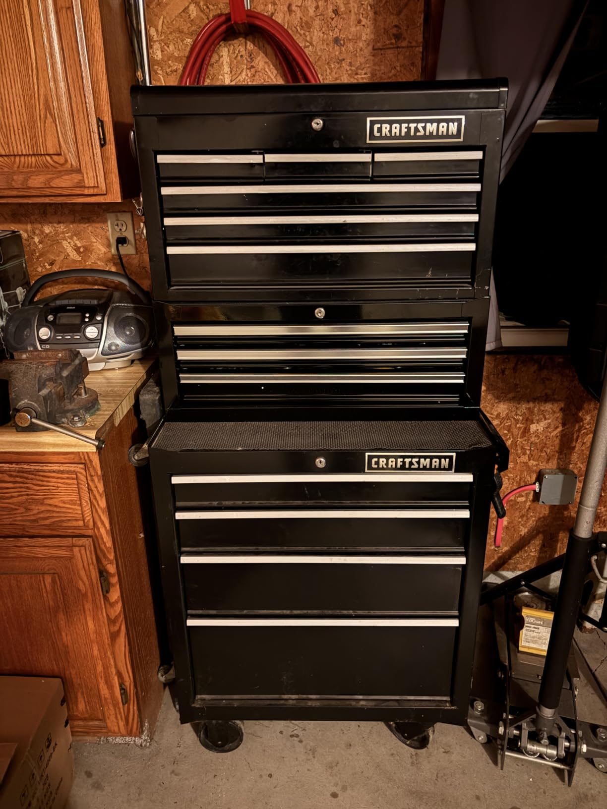 Workington Industrial 3 Drawers Portable Metal Intermediate Box, 26