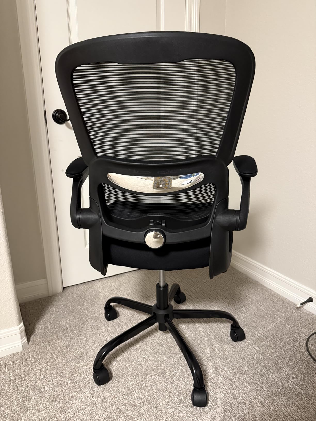 TRALT Office Chair - Ergonomic Desk Chair with Adjustable Lumbar Support, Mesh Computer Chair, Executive Chairs for Home Office Comfortable Lumbar Support (Black) customer photo 1