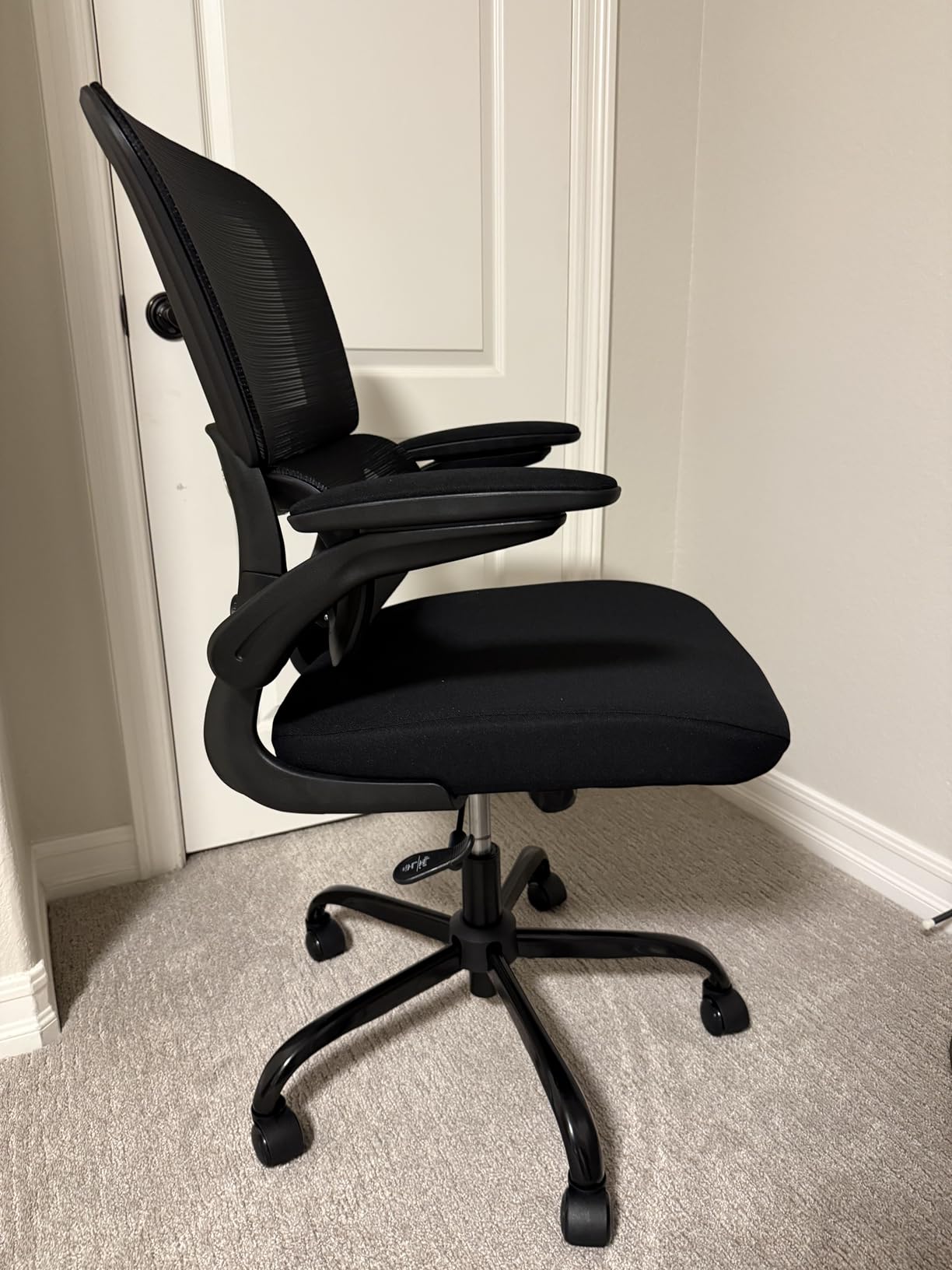 TRALT Office Chair - Ergonomic Desk Chair with Adjustable Lumbar Support, Mesh Computer Chair, Executive Chairs for Home Office Comfortable Lumbar Support (Black) customer photo 2