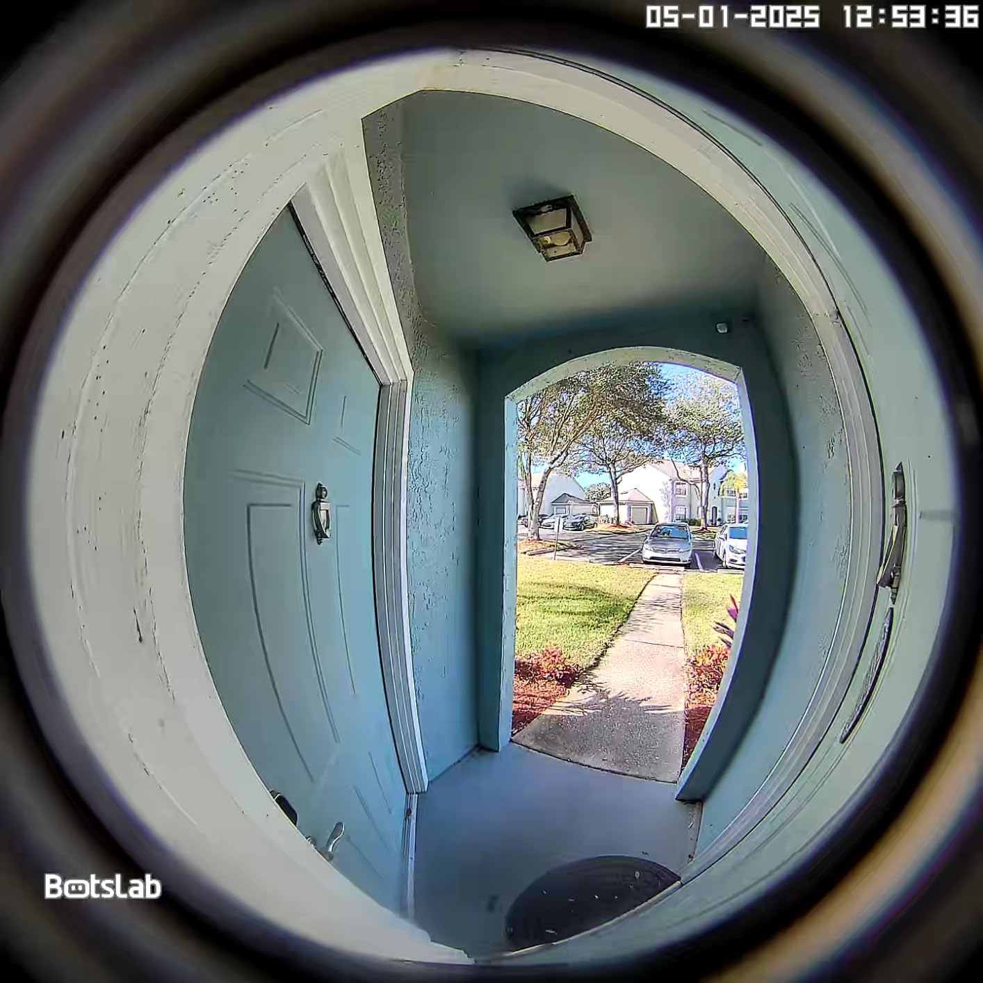 BOTSLAB 5MP Wireless Video Doorbell Camera, 180 Degree Head-to-Toe View, AI Motion Detection, VR Mode, Battery or Wired Powered, Easy Installation, Weatherproof, No Monthly Fee, 2.4GHz WiFi customer photo 1