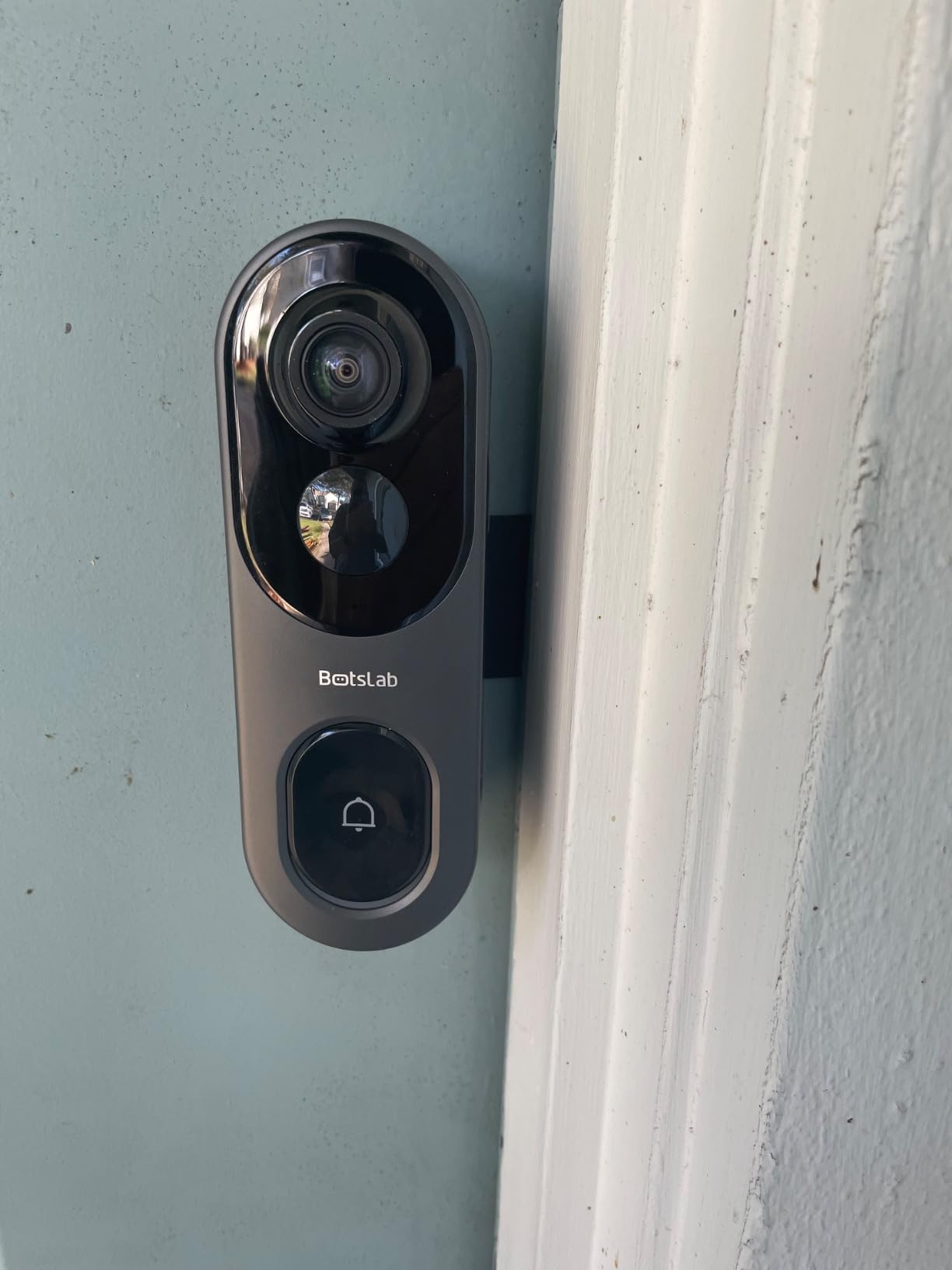 BOTSLAB 5MP Wireless Video Doorbell Camera, 180 Degree Head-to-Toe View, AI Motion Detection, VR Mode, Battery or Wired Powered, Easy Installation, Weatherproof, No Monthly Fee, 2.4GHz WiFi customer photo 2