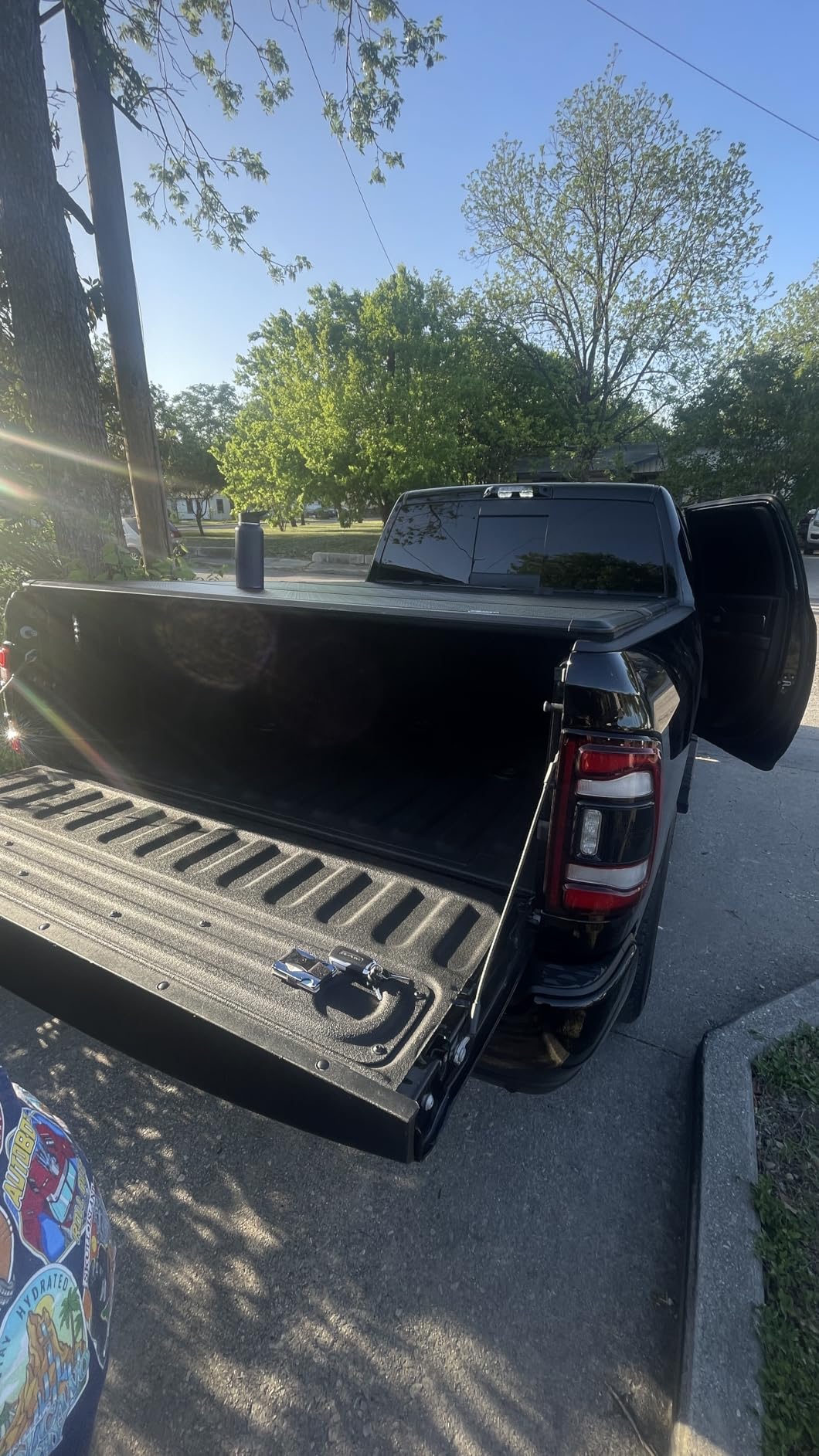 OEDRO FRP Hard Tri-fold Tonneau Cover Fold Truck Bed Covers Compatible with 2002-2026 Dodge Ram 1500 (Inclu. Classic & New), 2003-2026 Dodge Ram 2500 3500 with 6.4 Feet Bed w/o Ram Box customer photo 2