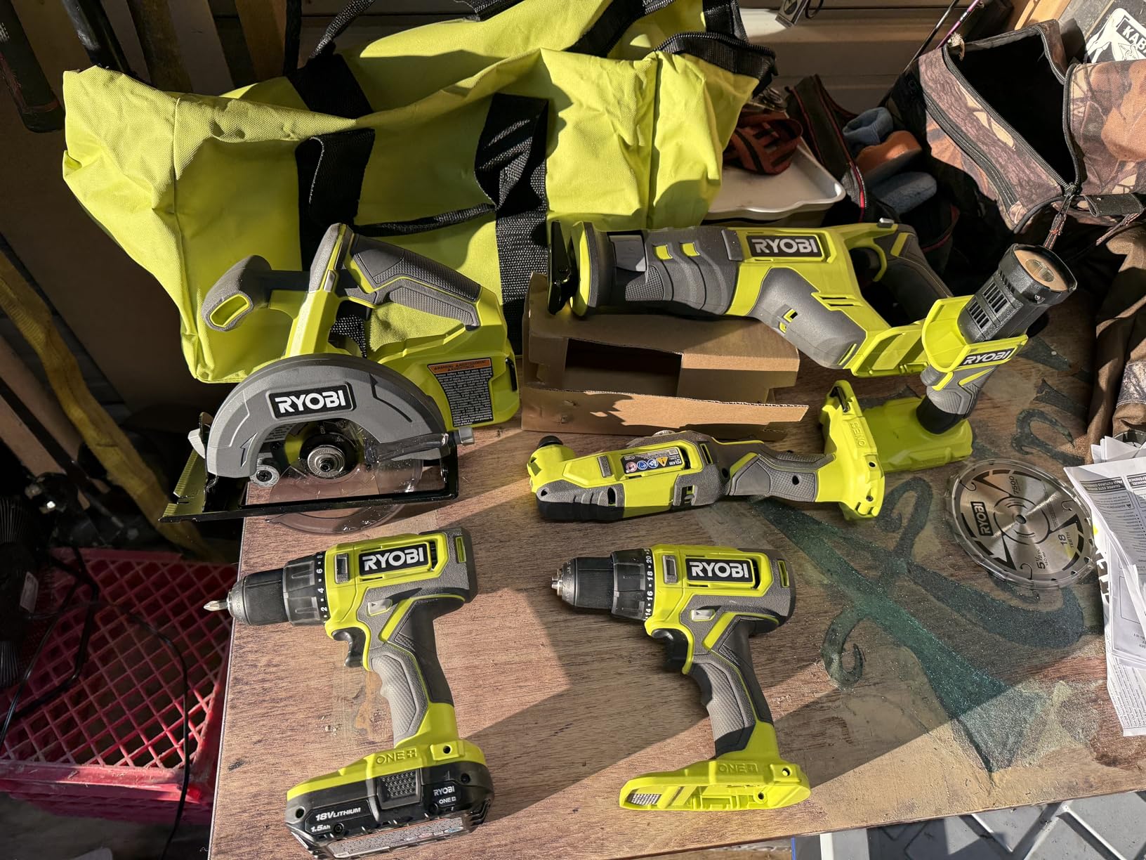 ONE+ 18V Cordless 6-Tool Combo Kit with 1.5 Ah Battery, 4.0 Ah Battery, and Charger customer photo 2