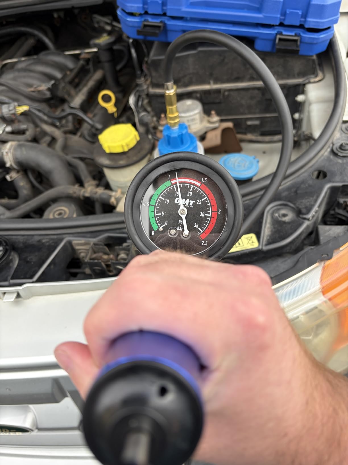 Orion Motor Tech Coolant Pressure Tester Kit, 19pc Radiator Pressure Tester Kit with 15 Radiator Adapters & Wrench, Cooling System Pressure Tester Kit with Vacuum Pump & Probe Thermometer customer photo 1