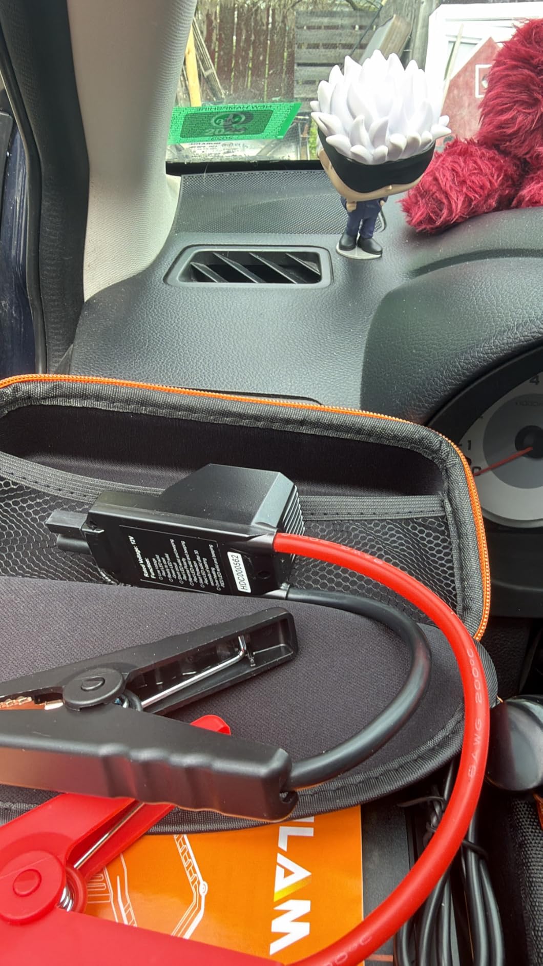 OXILAM Jump Starter 6000A for All Gas/12L Diesel, Car Battery Jumper Starter Portable, 12V Lithium Jump Box with Jumper Cables, LED Display, LED Light, Power Bank with USB, Type C Port customer photo 2