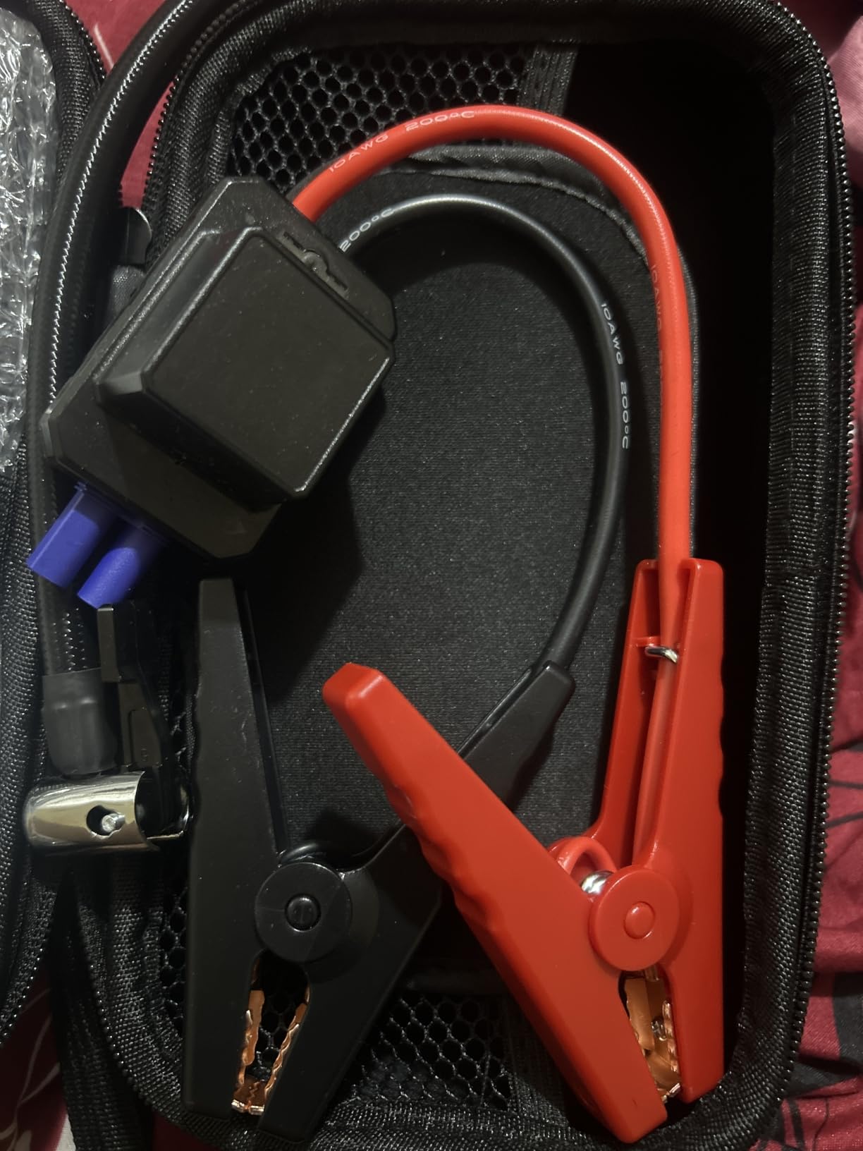 10-in-1 Portable Car Battery Jump Starter with Air Compressor, 6000A 160PSI Portable Car Jumper Starter (All Gas 12L Diesel), 12V Jump Box Car Battery Jump Starter with Jumper Cables, Lights customer photo 2