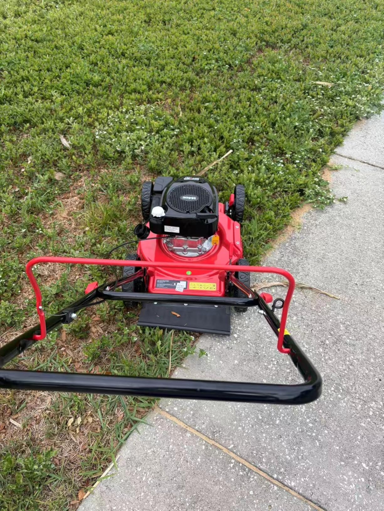 PowerSmart EasyCut 18-Inch Gas Lawn Mower, 144cc OHV Engine, Durable Steel Deck, Walk-Behind Push Mower with Side Discharge, 5-Position Height Adjustment, Lightweight Design for Small Yard customer photo 2