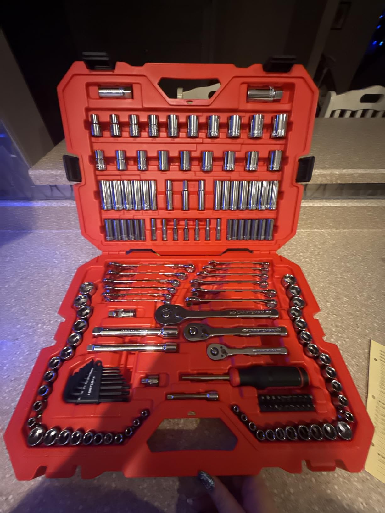 CRAFTSMAN Socket Set, 159 Piece Socket Wrench Set Mechanics Tools 1/4-in., 3/8-in., and 1/2-in, 6 Point and 12 Point (CMMT12125) customer photo 1