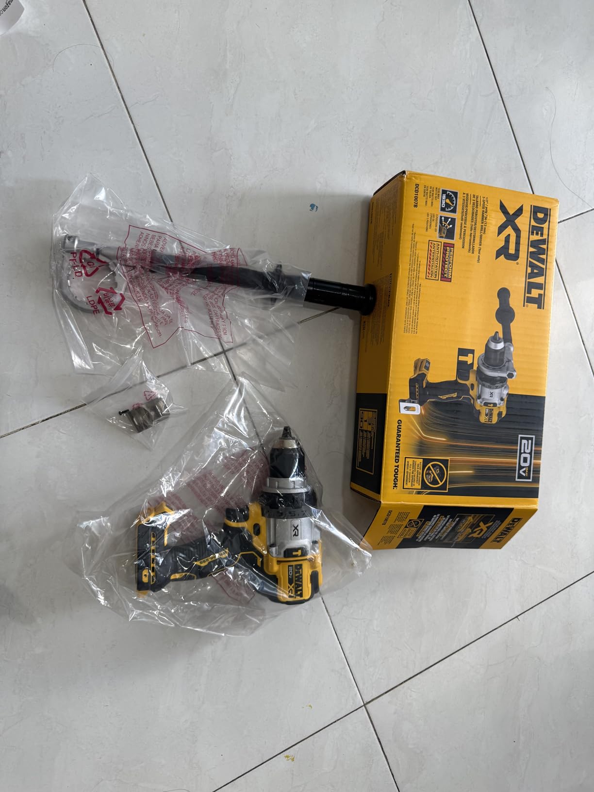 DEWALT 20V MAX XR 1/2 Inch Cordless Hammer Drill, Bare Tool Only (DCD1007B) customer photo 2