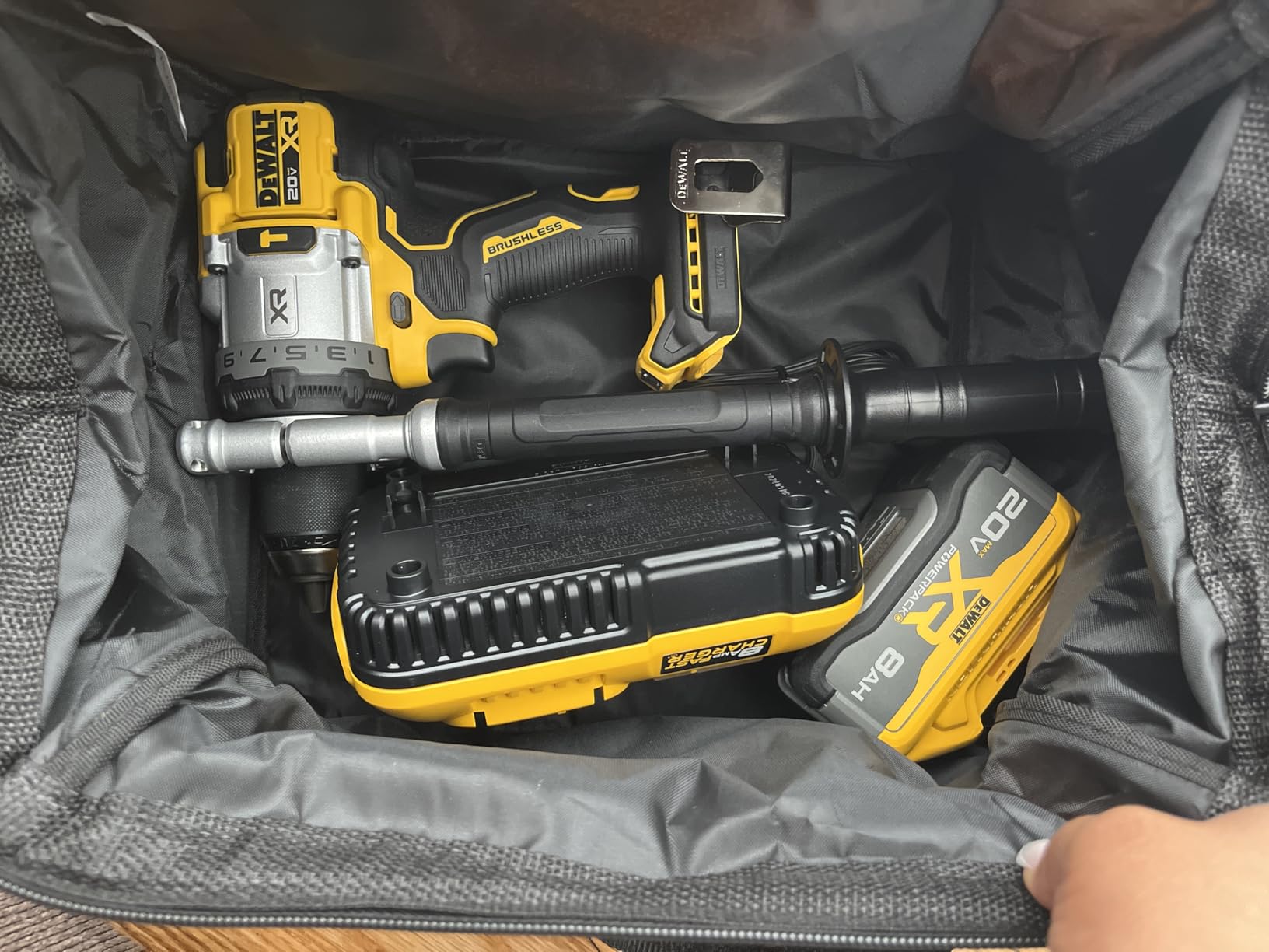 DEWALT 20V MAX XR 1/2 Inch Cordless Hammer Drill Kit with 8AH Battery and Charger (DCD1007WW1) customer photo 1