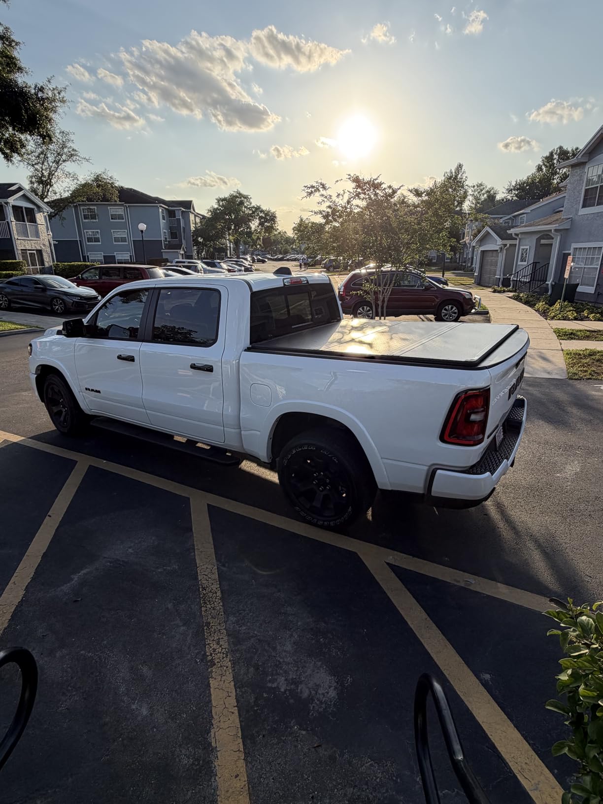 YITAMOTOR FRP Hard Tri-Fold Truck Bed Tonneau Cover Fits for Dodge Ram 1500 2002-2026 (Classic & New), Fits for Dodge Ram 2500 3500 2003-2026 6.4 ft Bed Without Rambox customer photo 1