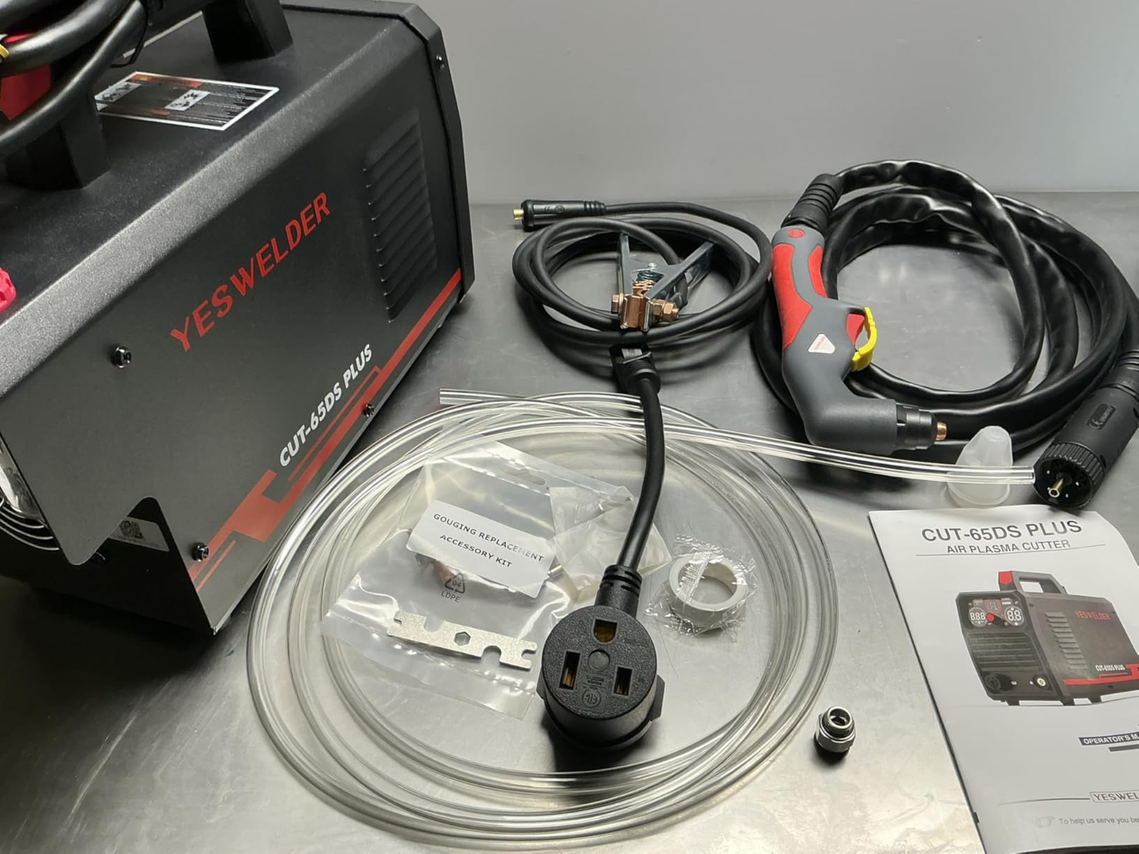 YESWELDER Plasma Cutter, 65Amp 110V/220V Non-High Frequency Non-Touch Pilot Arc 4-In-1 Multifunctional Plasma Cutting Machine customer photo 2