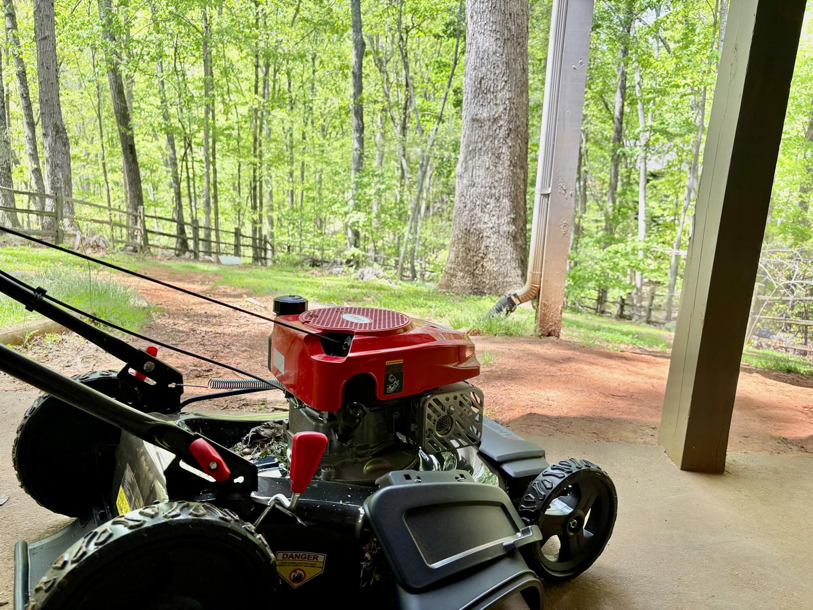 AMERISUN 21-Inch 3IN1 Push Gas Lawn Mower with Mulching, Bagging & Side Discharge, 144cc 4-Stroke OHV Engine, Adjustable 6-Height Cutting, 1.4 Bushel Grass Catcher, Residential Yard & Garden Use customer photo 2