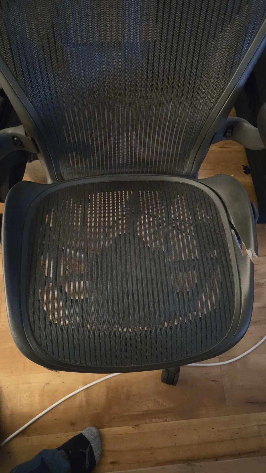 Herman Miller Aeron Executive Office Chair-Stainless Steel, Size B-Fully Adjustable Arms-lumbar Support Open Box customer photo 2
