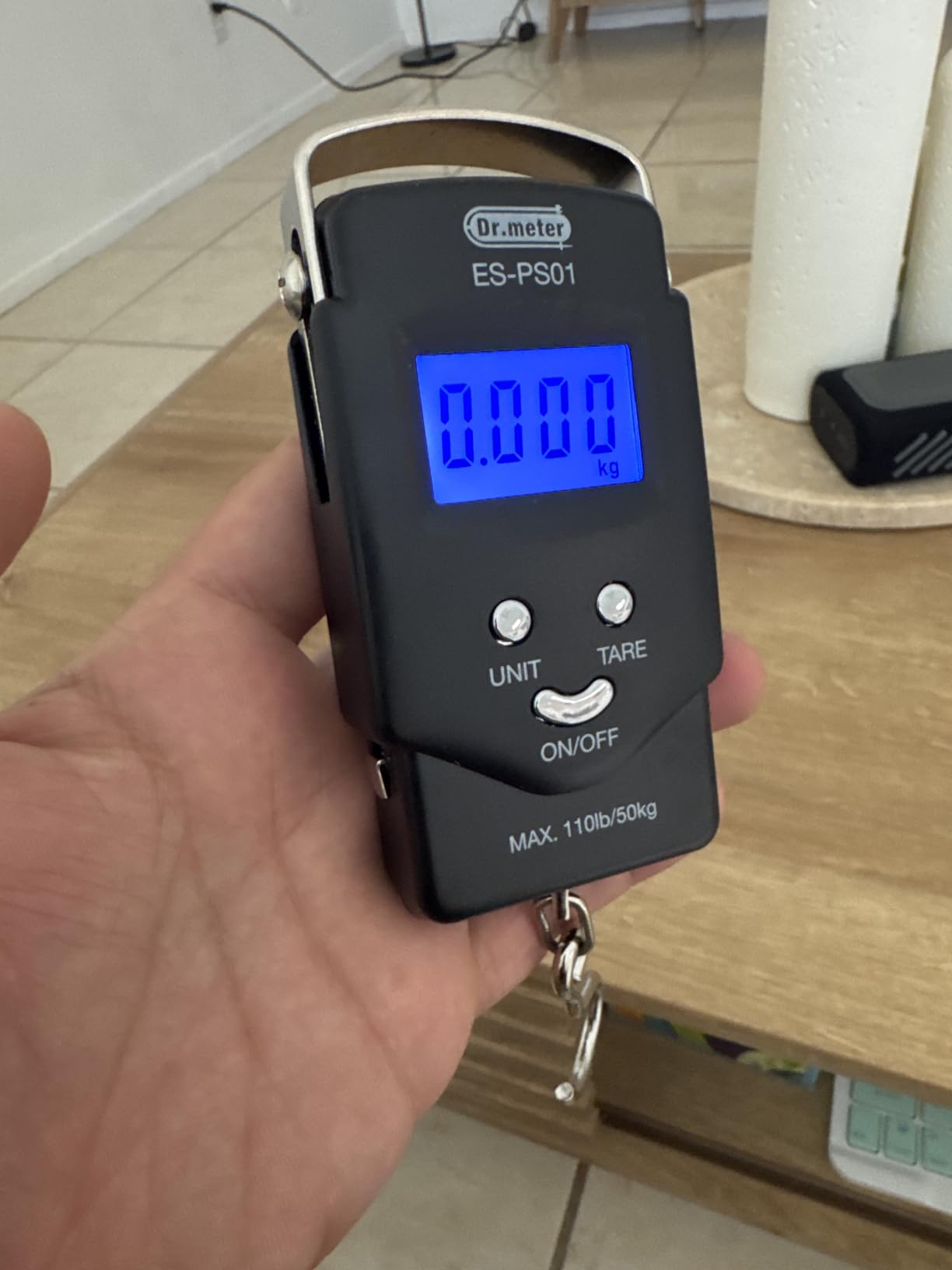 Dr.meter Fish Scale Luggage Scale Fishing Gear - 110lb Backlit LCD Display Digital Scale with Built-in Measuring Tape - Fishing Scale with 2 AAA Batteries, Pocket Size - Fishing Gifts for Men customer photo 1