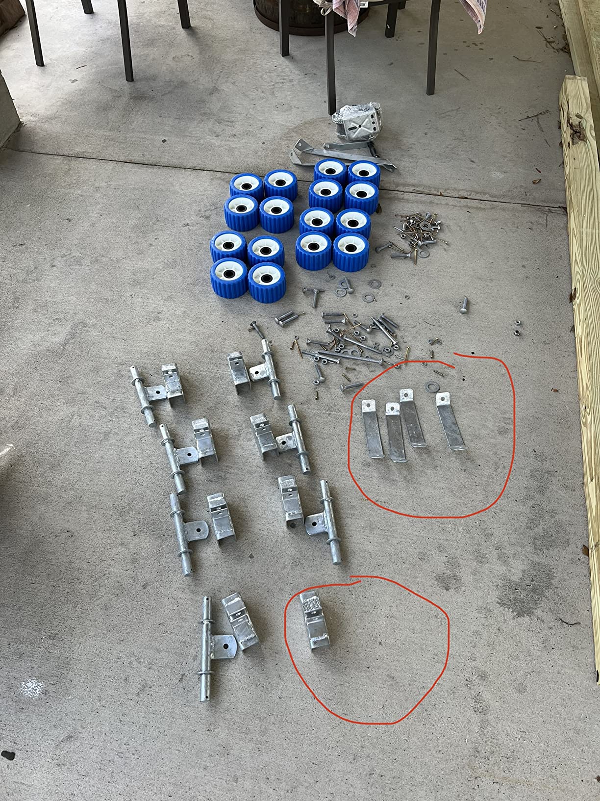 WaveRunner Jet Ski Dock Ramp Wheel Kit - Build Your Own Boat Ramp - Fits PWC 1200-2000 lbs, Up to 16 ft - Adjustable Length, Galvanized Hardware customer photo 1