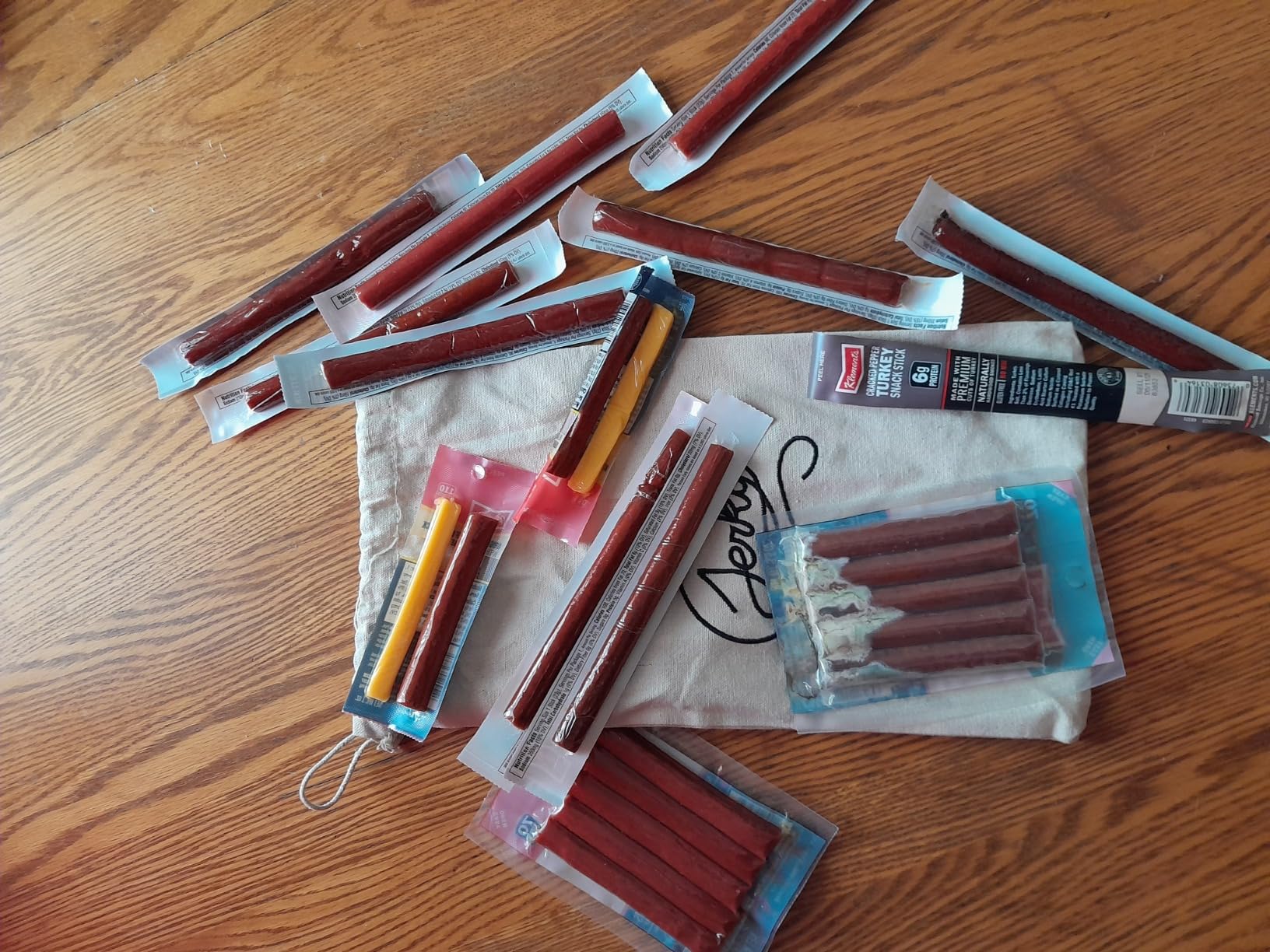 Jerky.com 26pc Meat Sticks Variety Pack - Birthday Gifts for Men - Beef Jerky Gifts for Men - Low Sugar & High Protein - Gluten Free & Keto Meat Sticks - Pork, Turkey, Ham Beef Jerky Sticks & Cheese Sticks customer photo 1