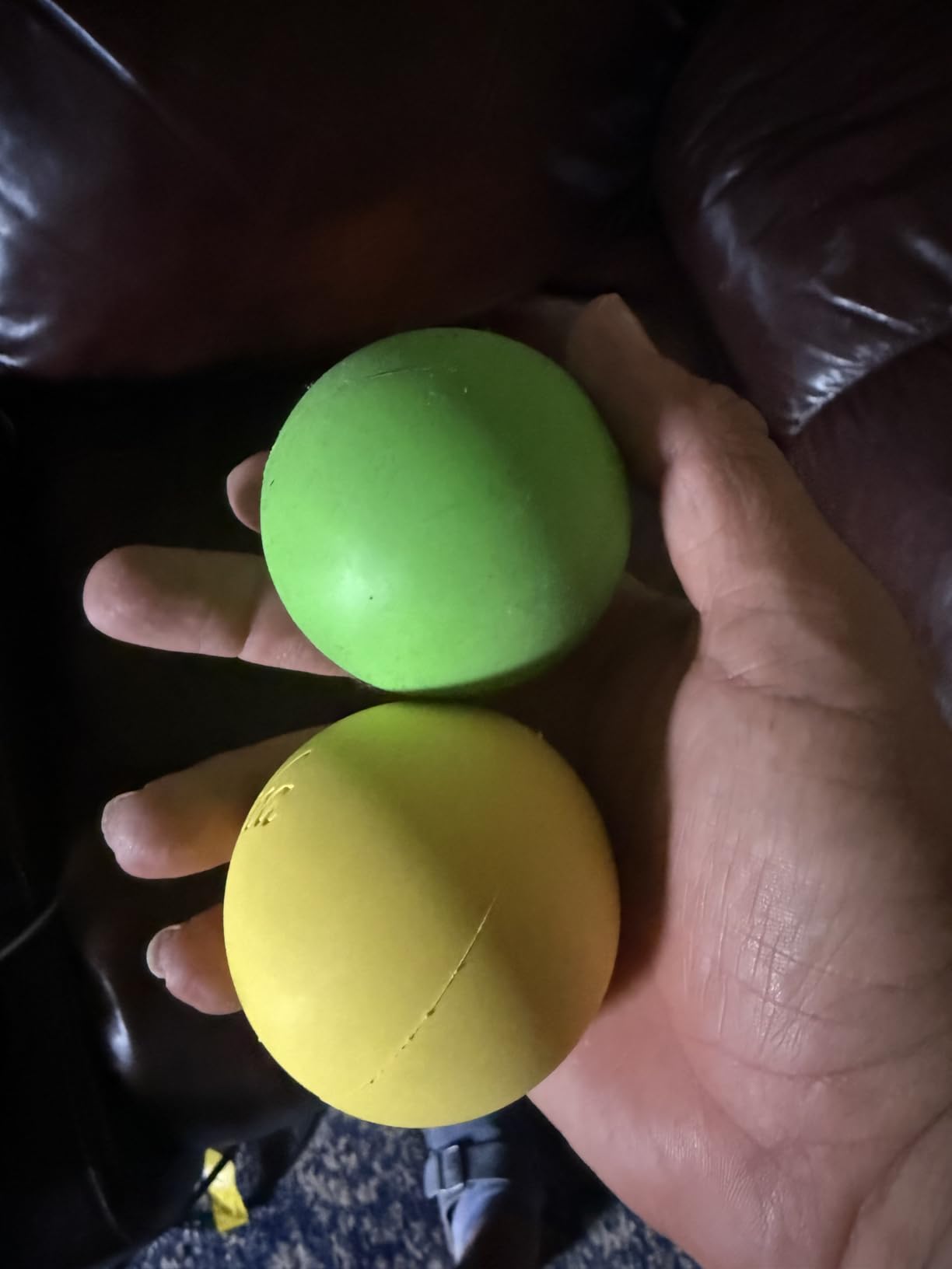 Massage Lacrosse Balls for Myofascial Release, Trigger Point Therapy, Muscle Knots, and Yoga Therapy. Set of 2 Firm Balls customer photo 2