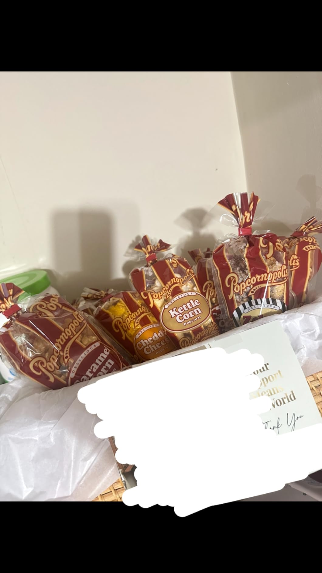 Popcornopolis Gourmet Popcorn Cone Variety Pack - Zebra Popcorn, Cheddar Cheese Popcorn, Caramel Popcorn & Kettle Corn Popcorn, Great for Gifting & Sharing, (12-Count) customer photo 2