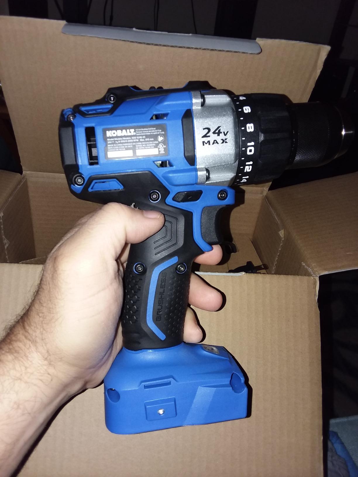 Kobalt 24-Volt Max Lithium Ion 1/2-in Cordless Brushless Drill with Battery and Soft Case customer photo 2