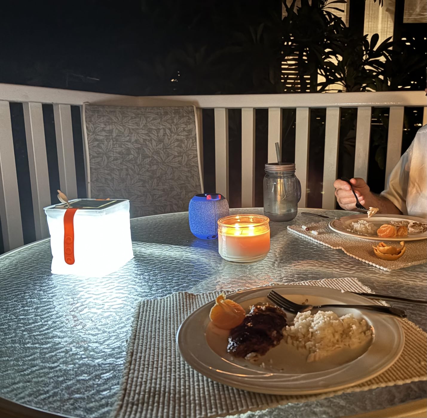 LuminAID Solar Camping Lantern - Inflatable LED Lamp Perfect for Camping, Hiking, Travel and More - Emergency Light for Power Outages, Hurricane, Survival Kits - As Seen on Shark Tank customer photo 1