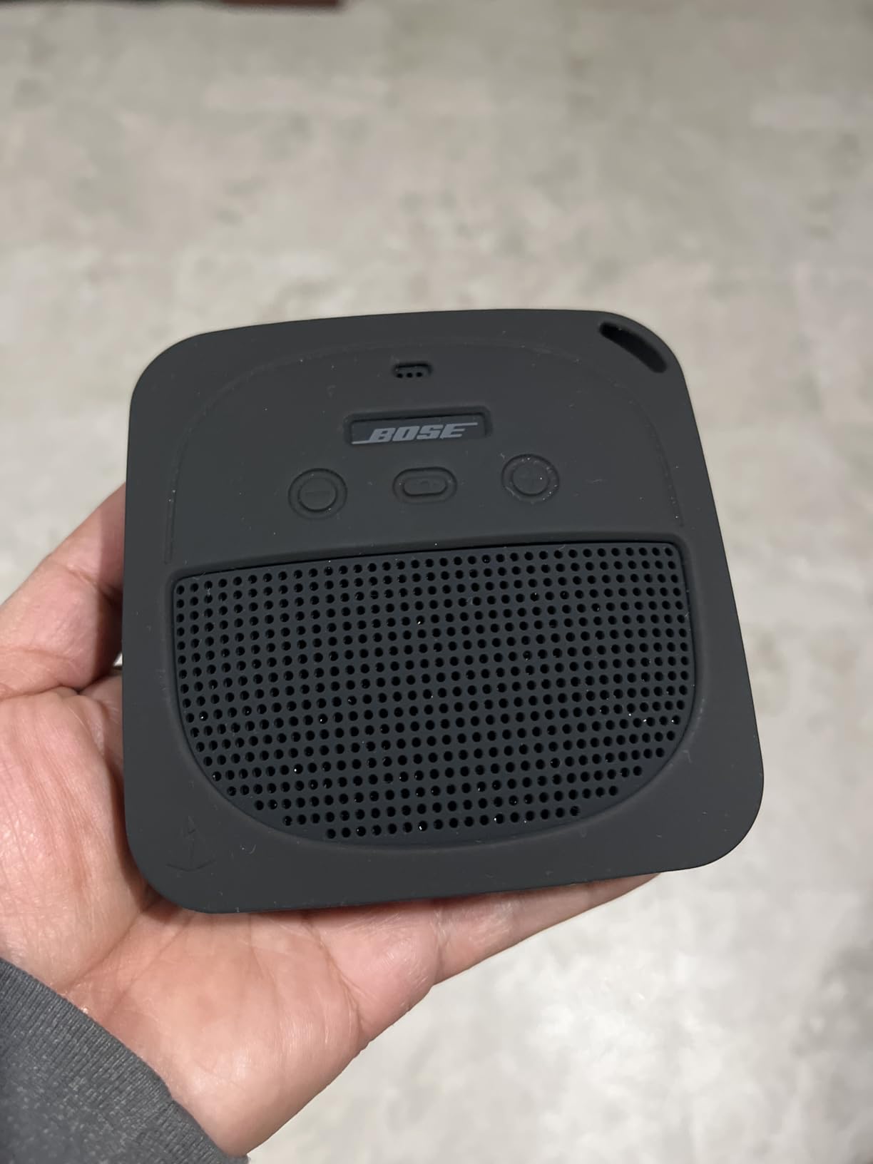 Bose SoundLink Micro Bluetooth Speaker: Small Portable Waterproof Speaker with Microphone, Black customer photo 1