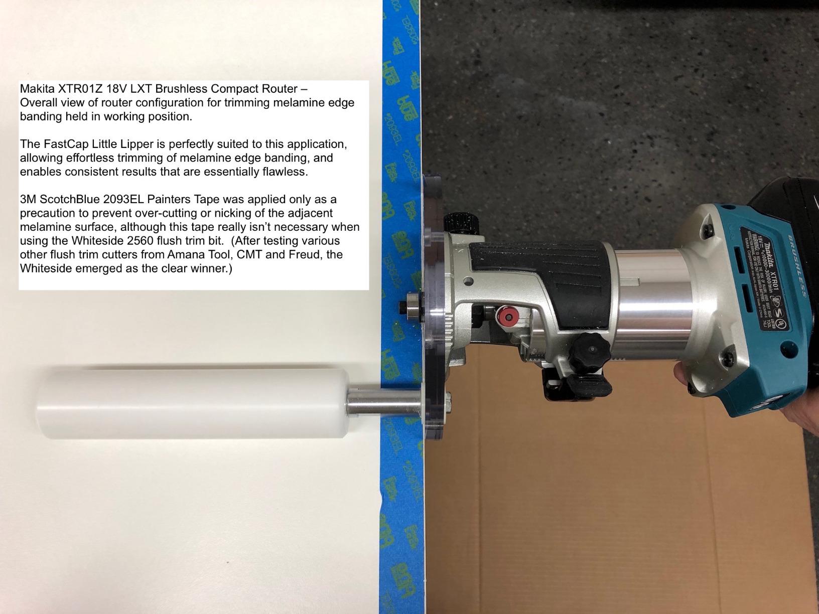 Makita XTR01Z 18V LXT Lithium-Ion Brushless Cordless Compact Router, Tool Only customer photo 2